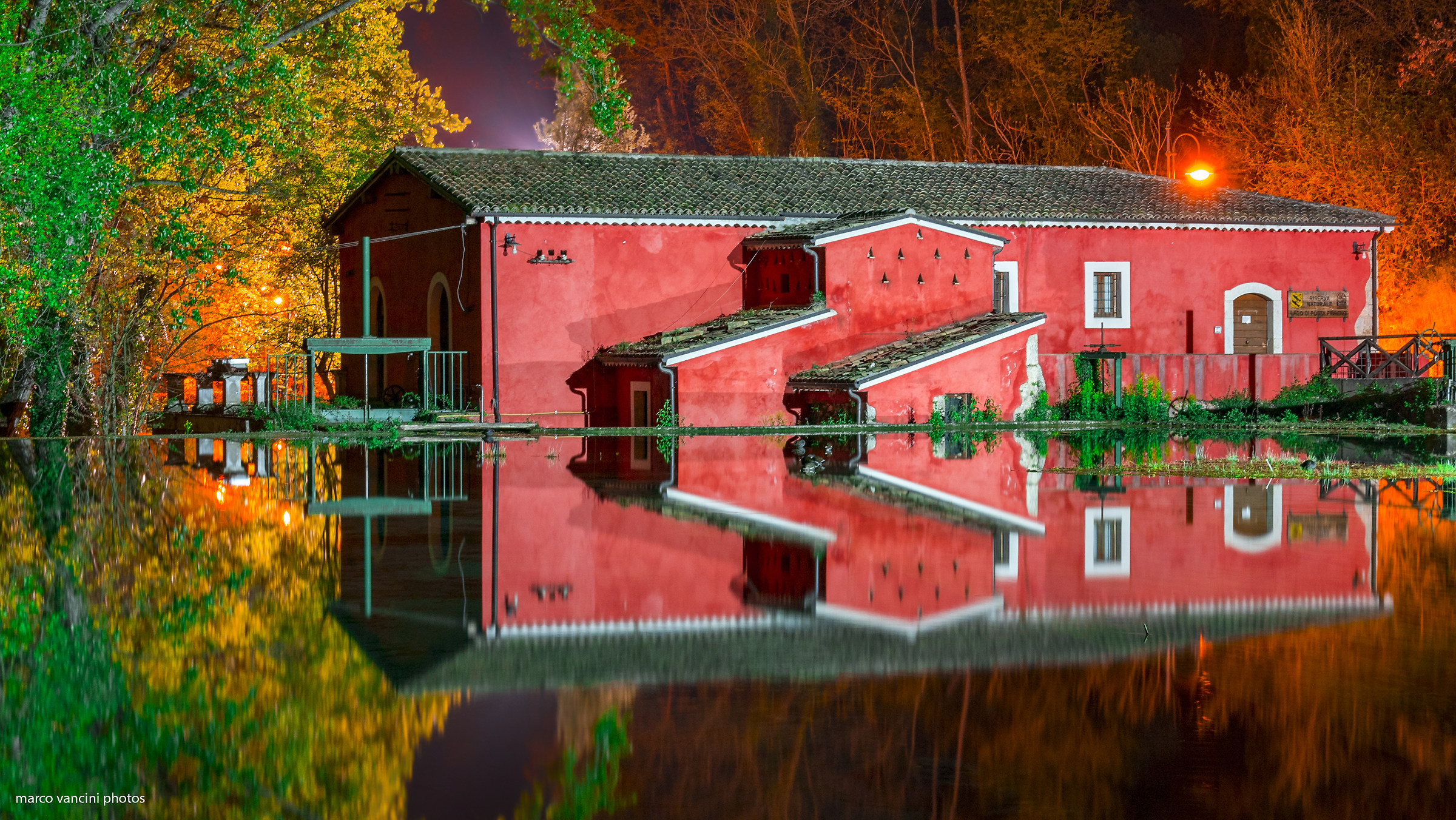 Reflections in the evening