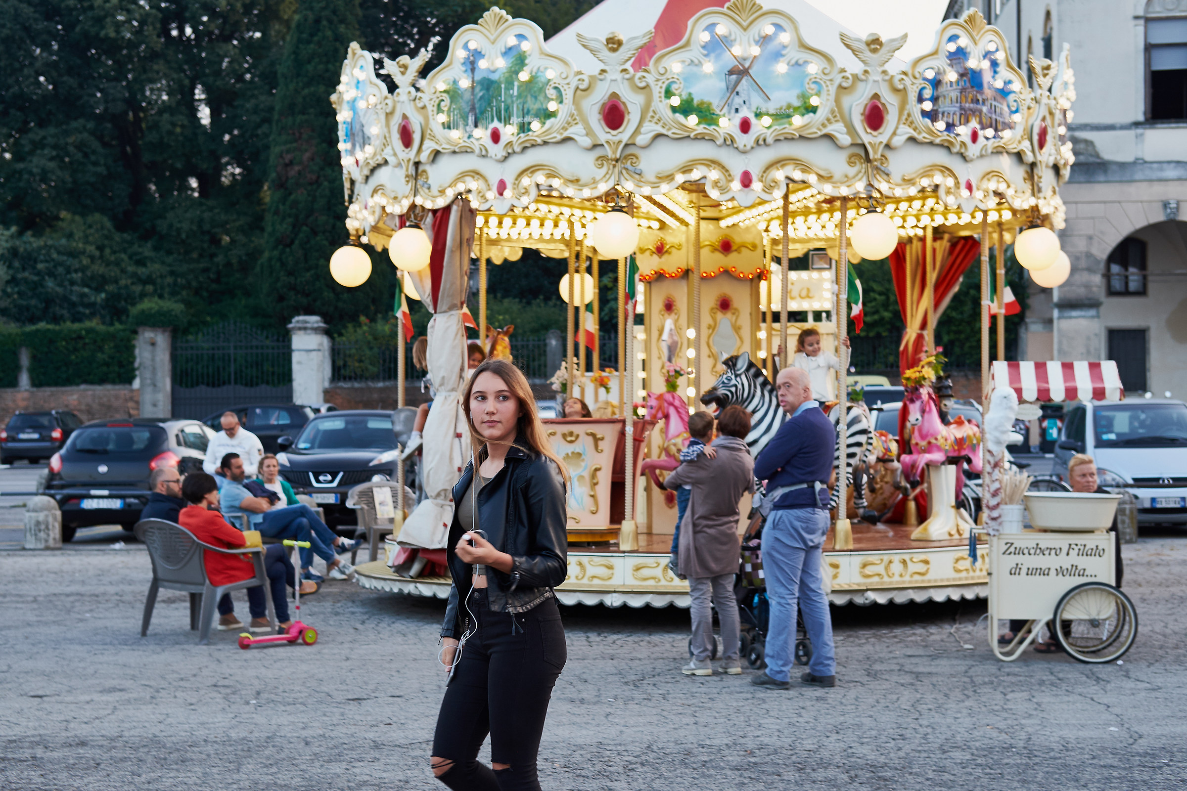 What's he looking at?