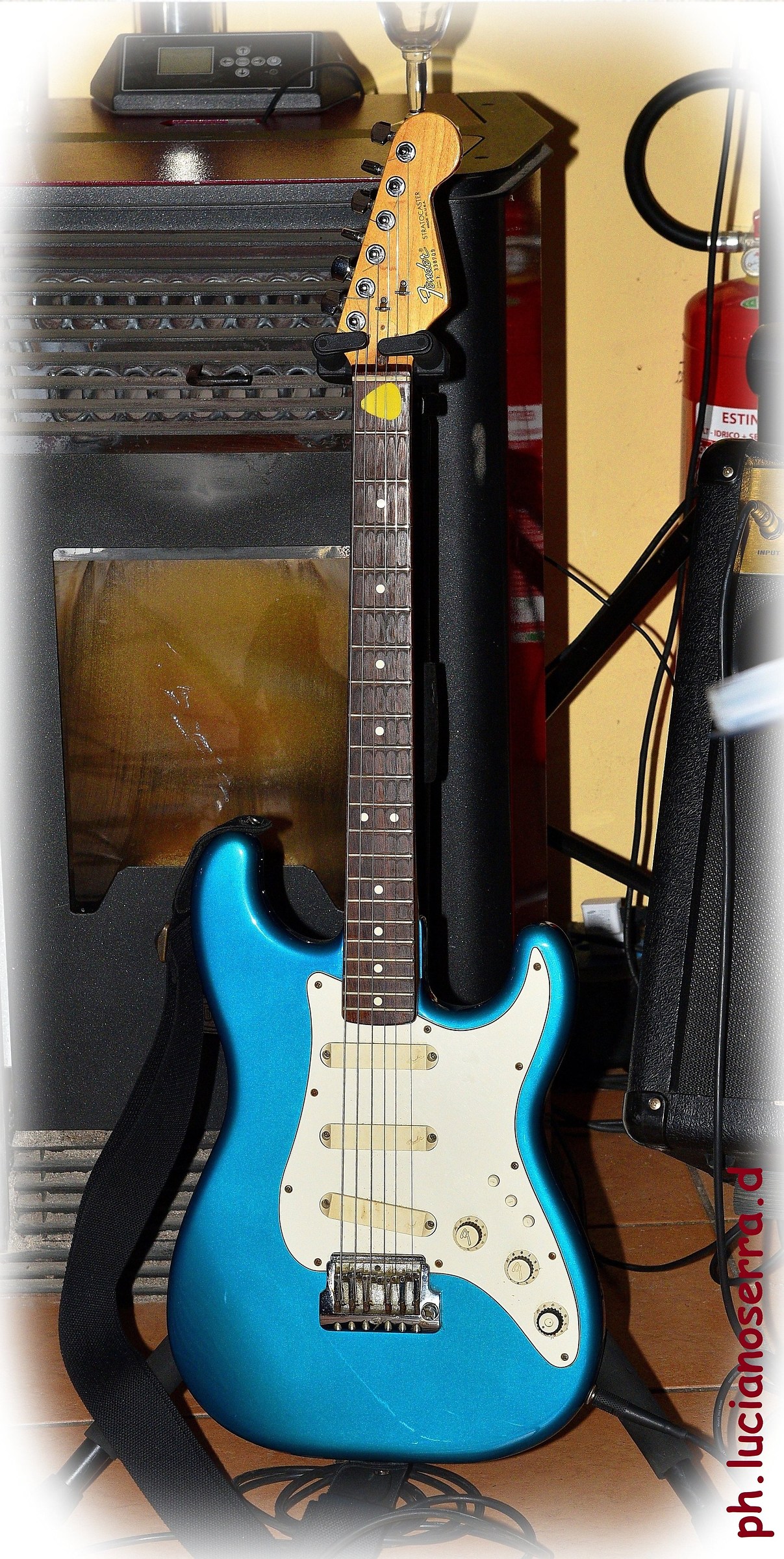 La chitarra Fender Stratocaster di Sergio