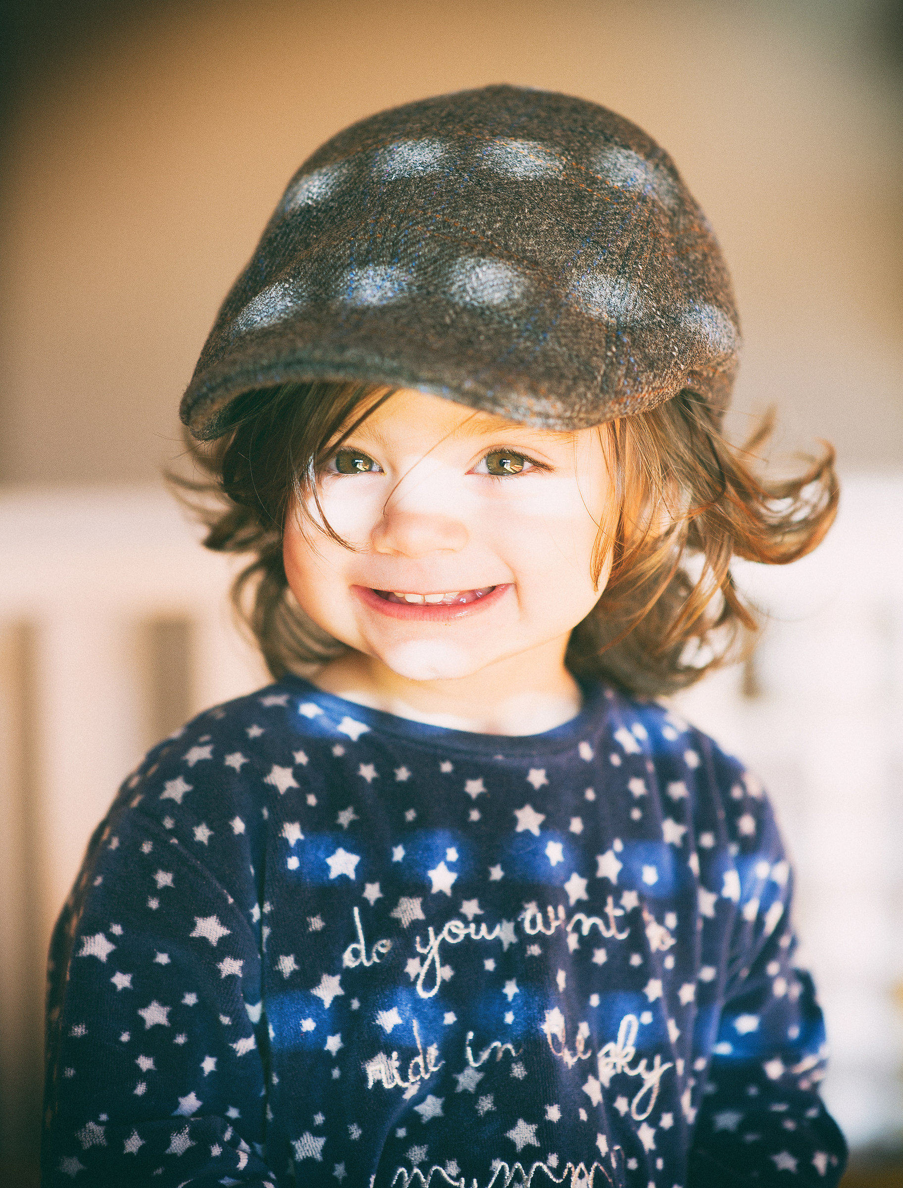 Quanto mi piace il berretto di Papà!