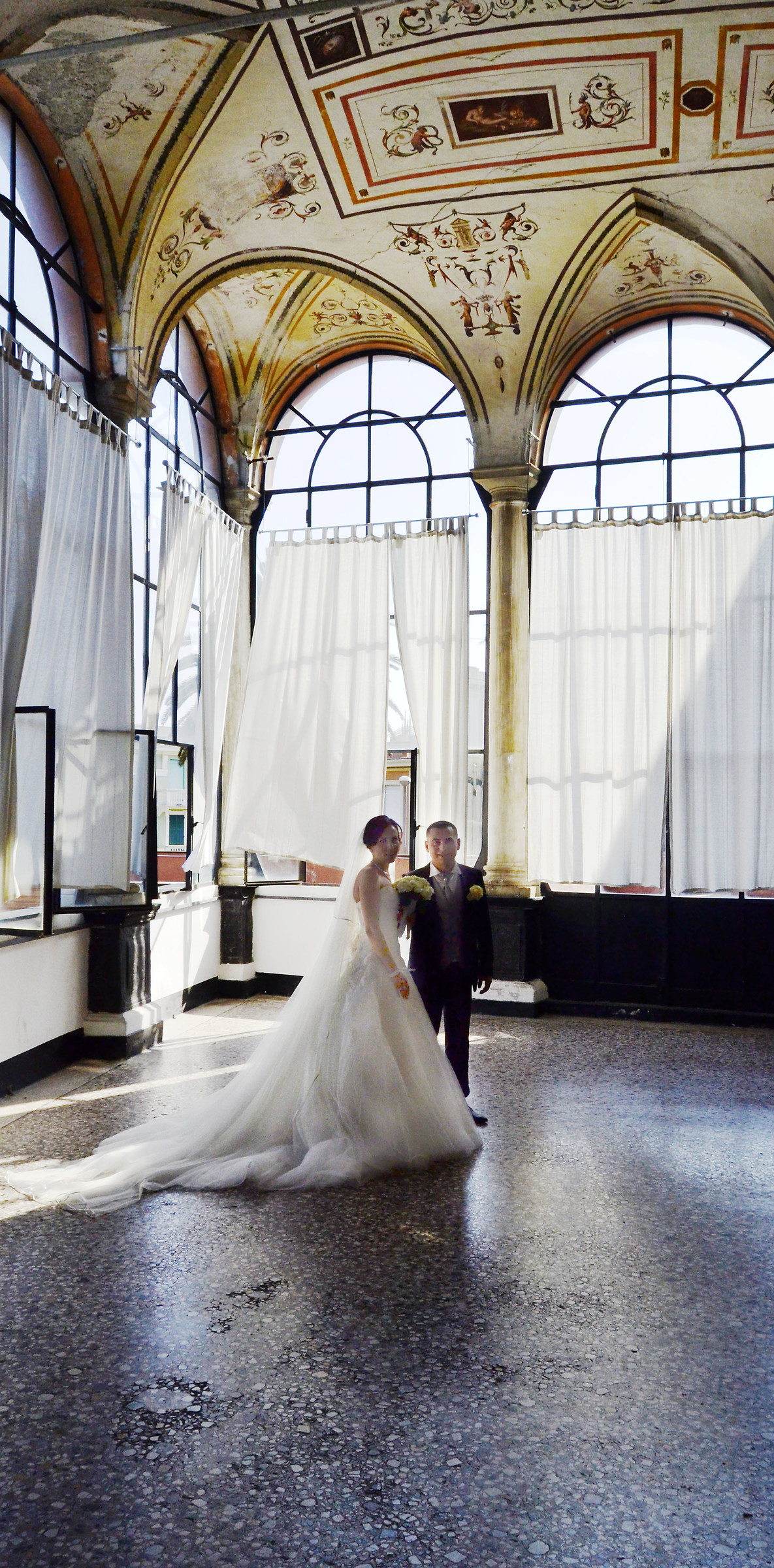 When he was on business, 2