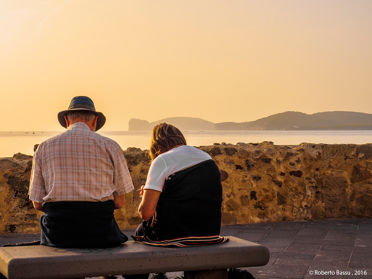 Tourists in Alghero