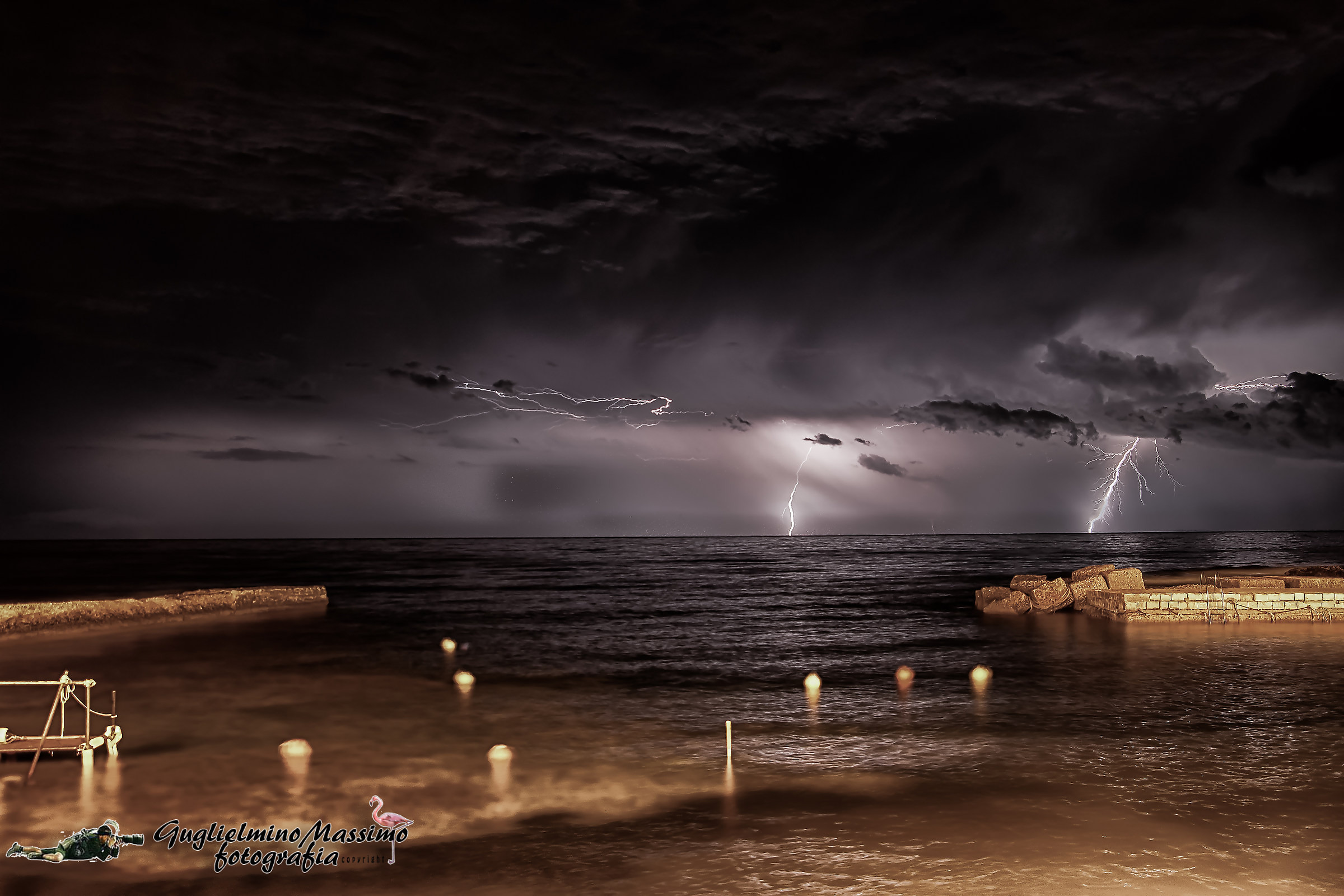 Lightning in the distance