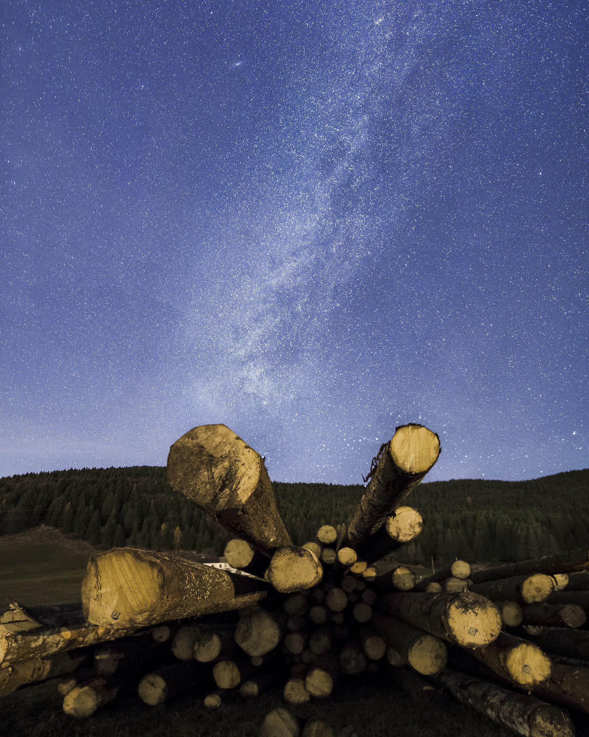 Milky Way, panoramic photo