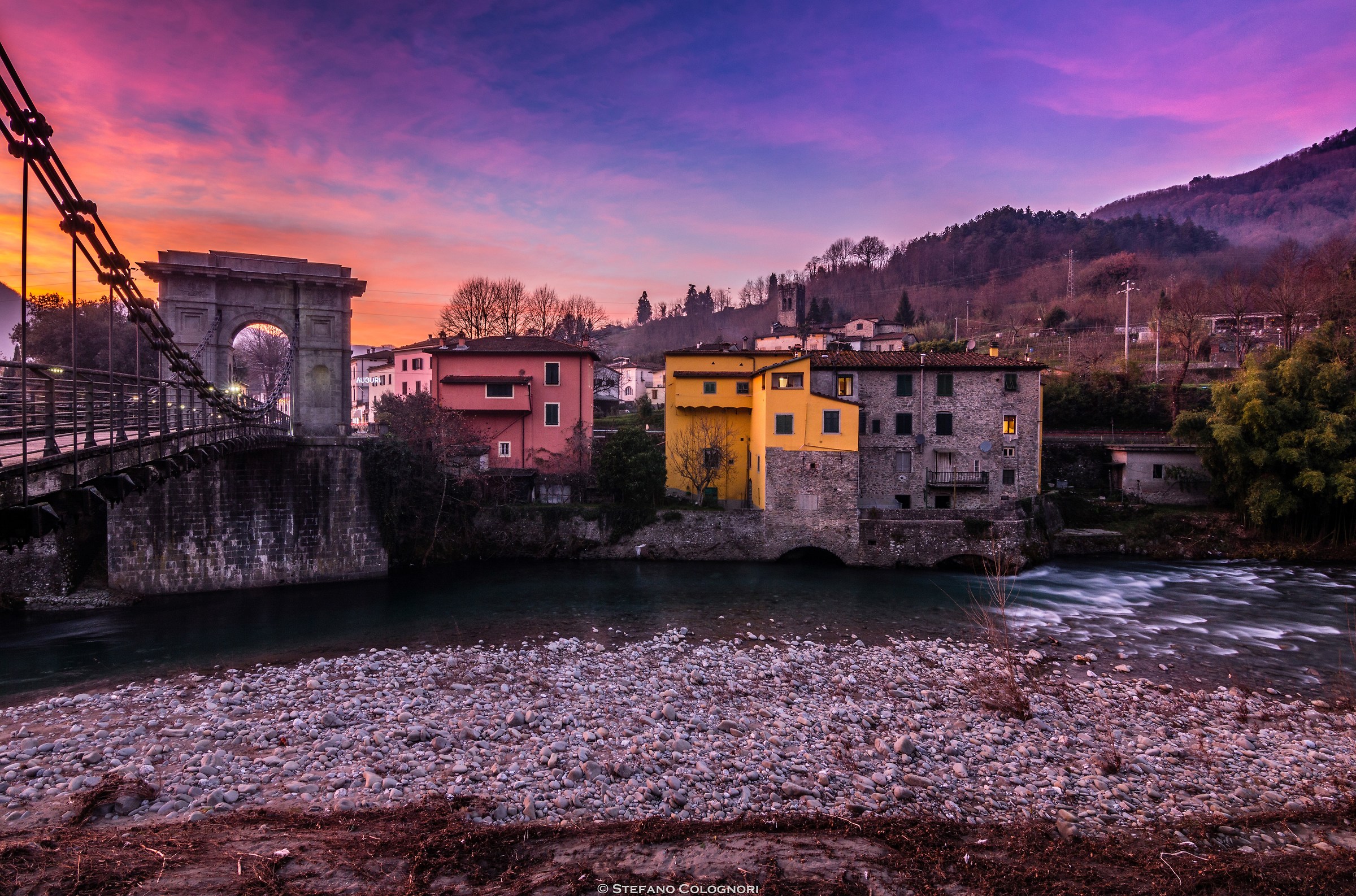 Sunset on the Chain Bridge