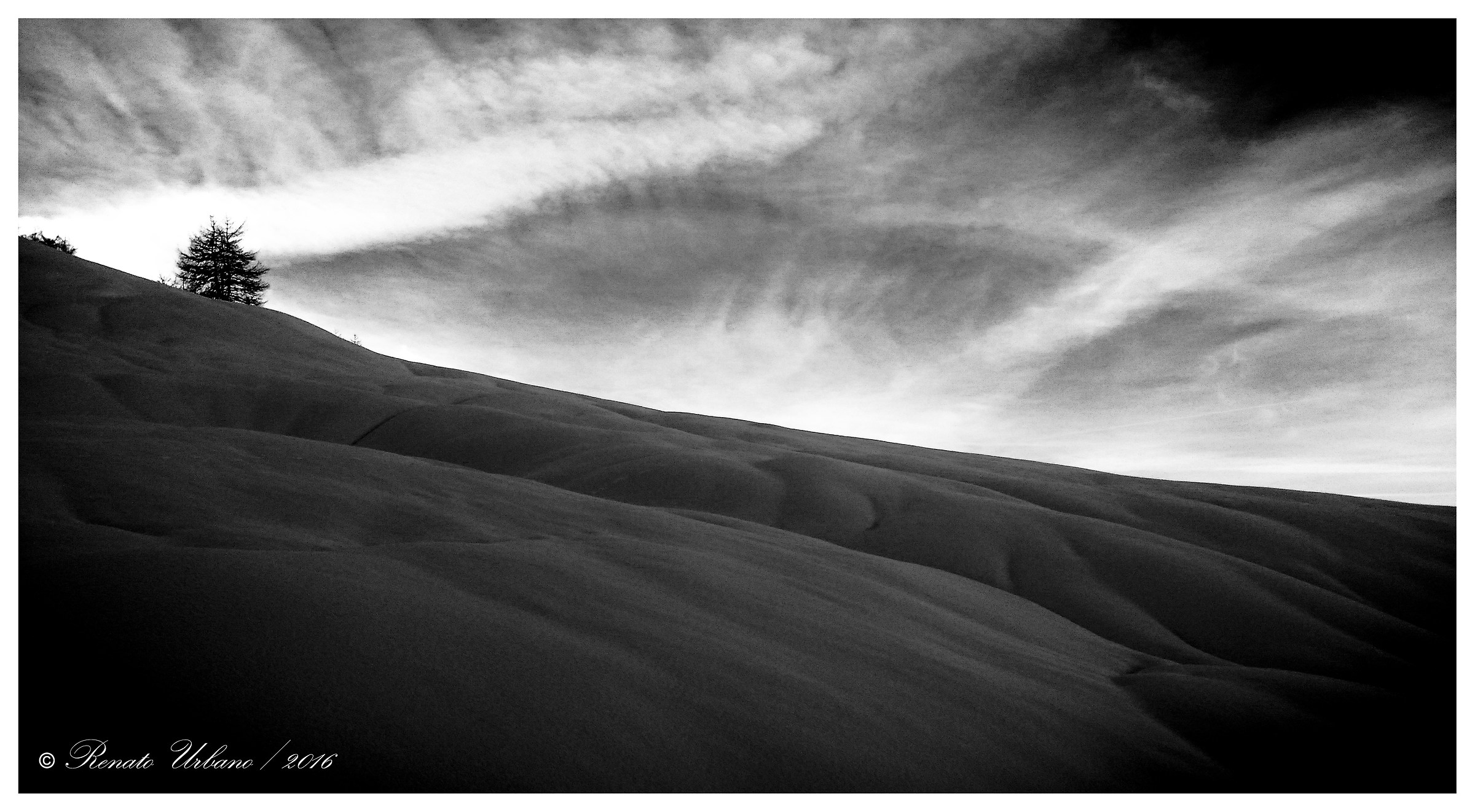 Between snow and sky