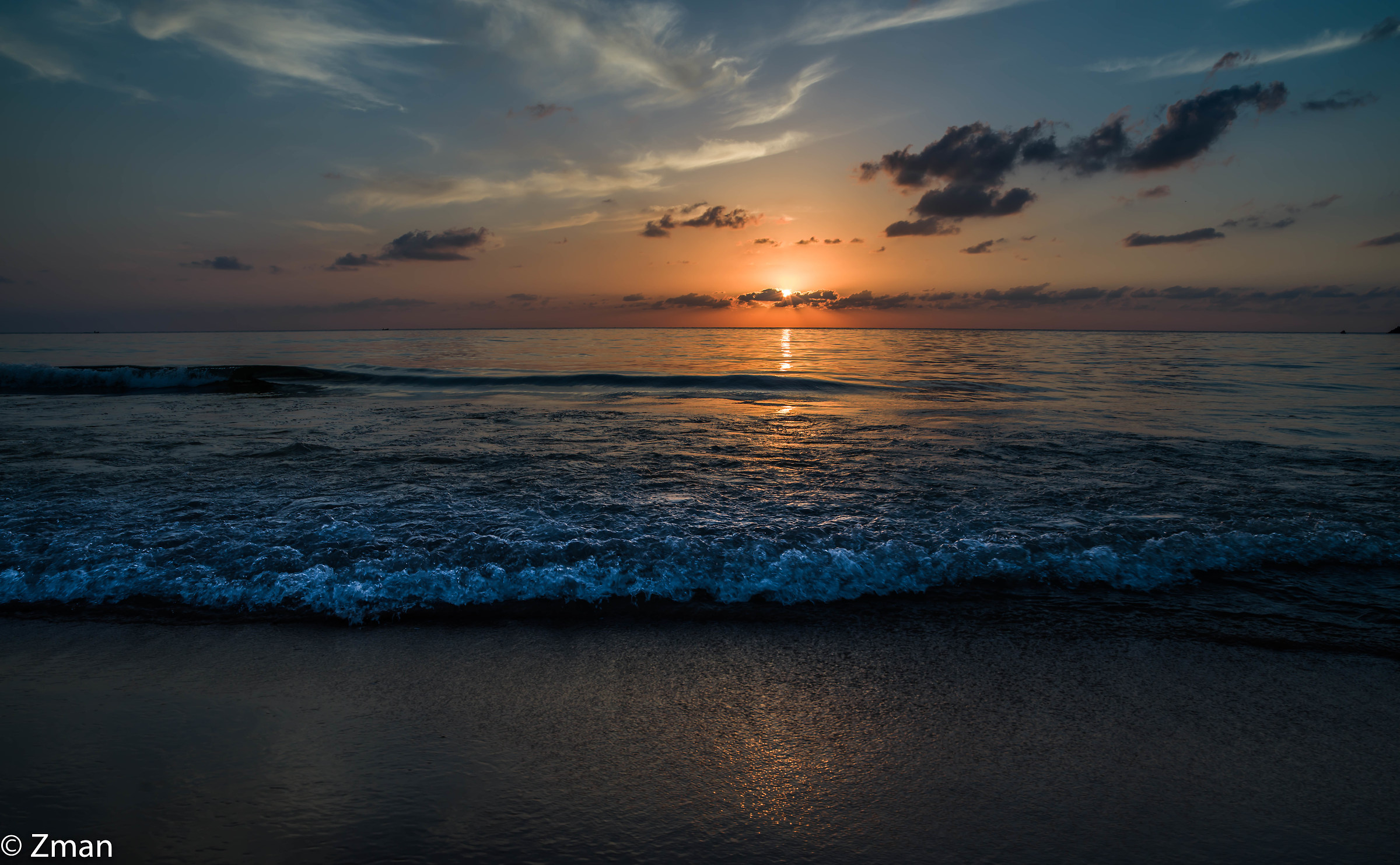 Sunset at White Sands Beach