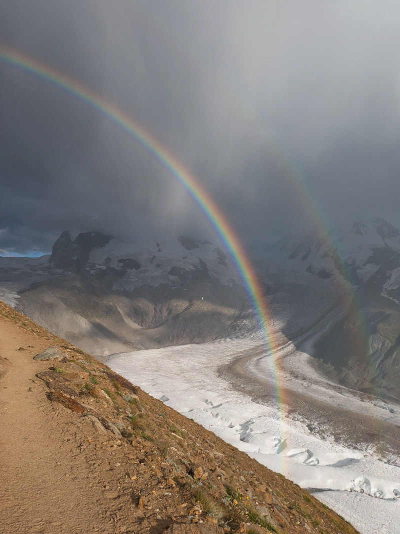 Doppio arcobaleno sul Monte Rosa (alternate take)