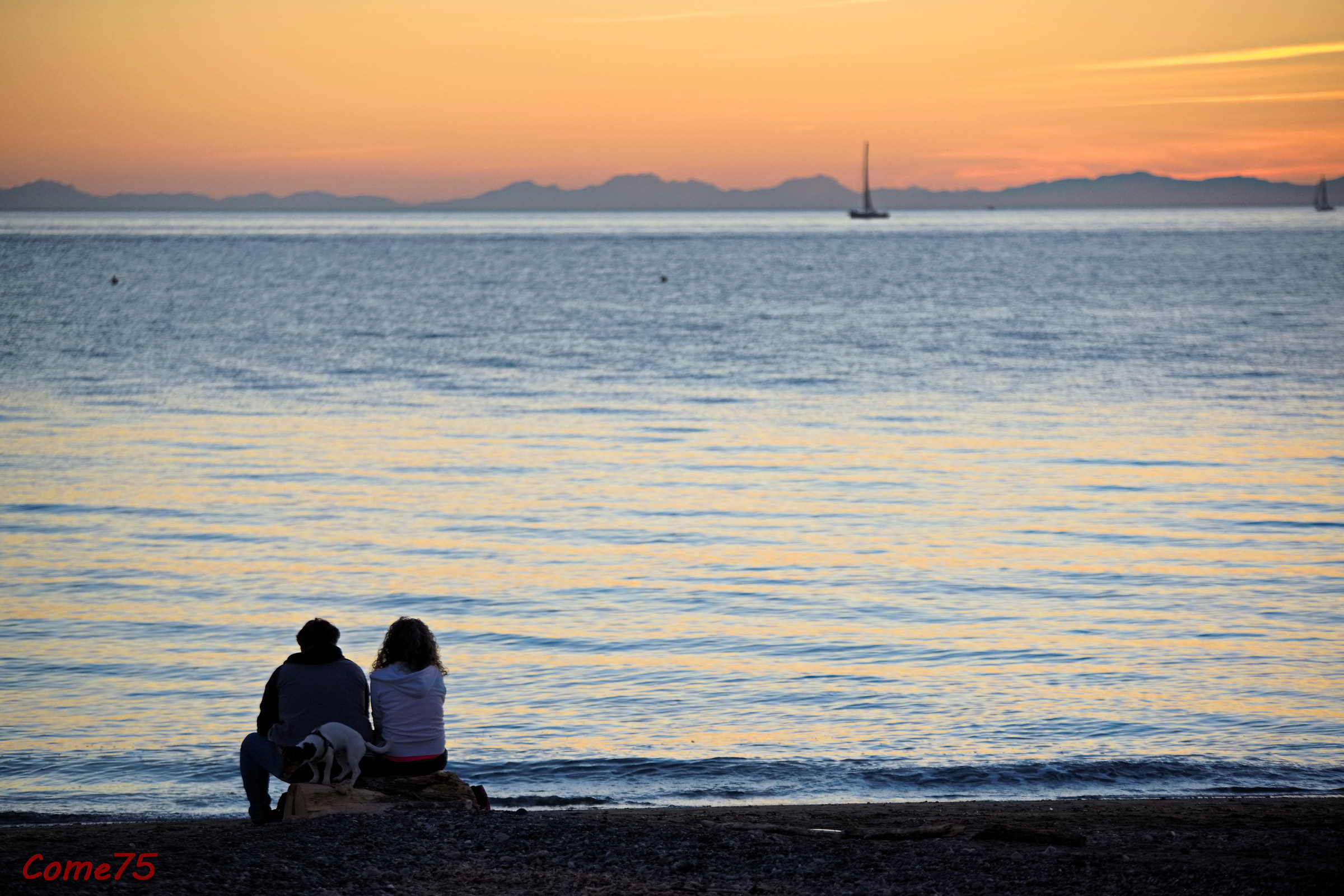 Guardando il tramonto