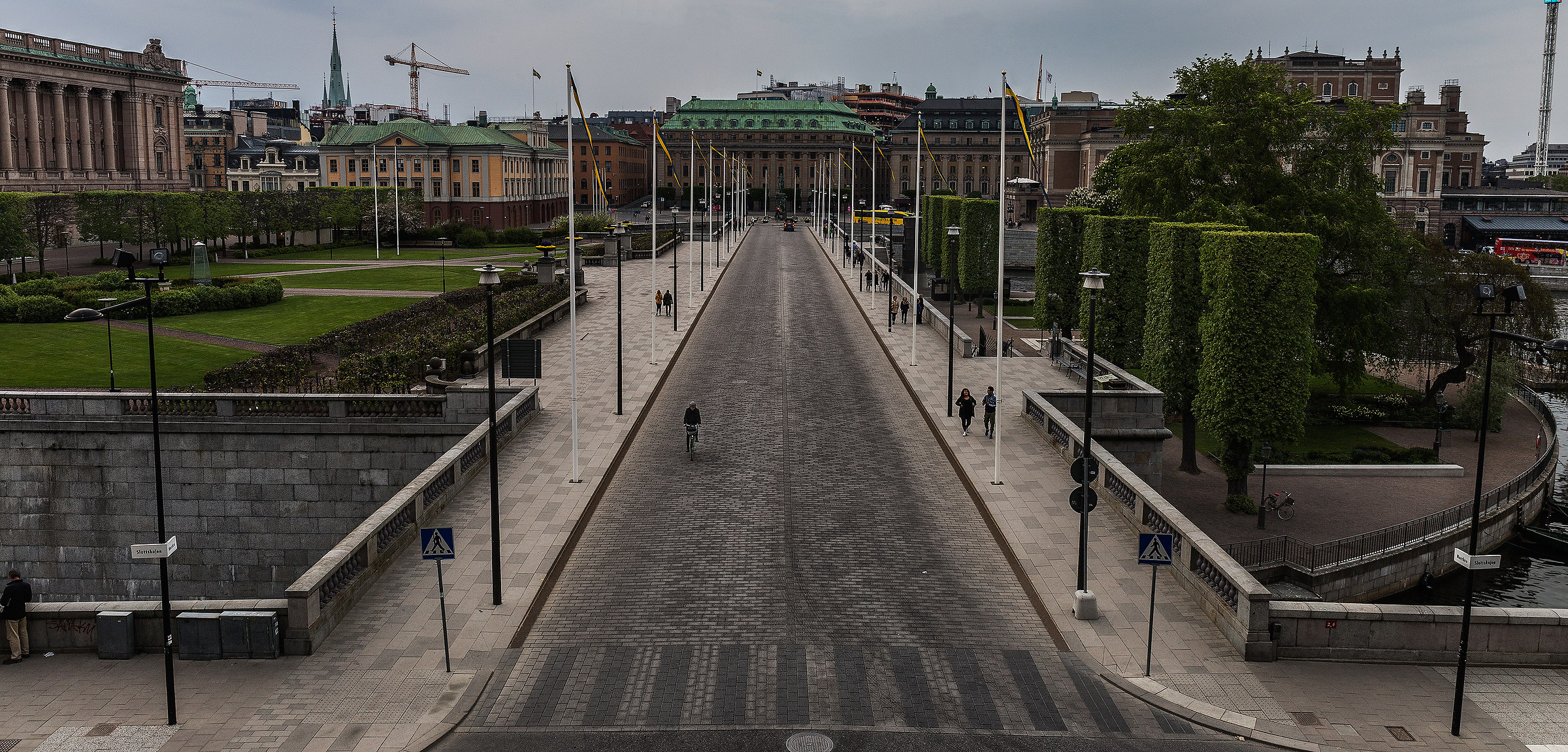 Cycling through Stockholm