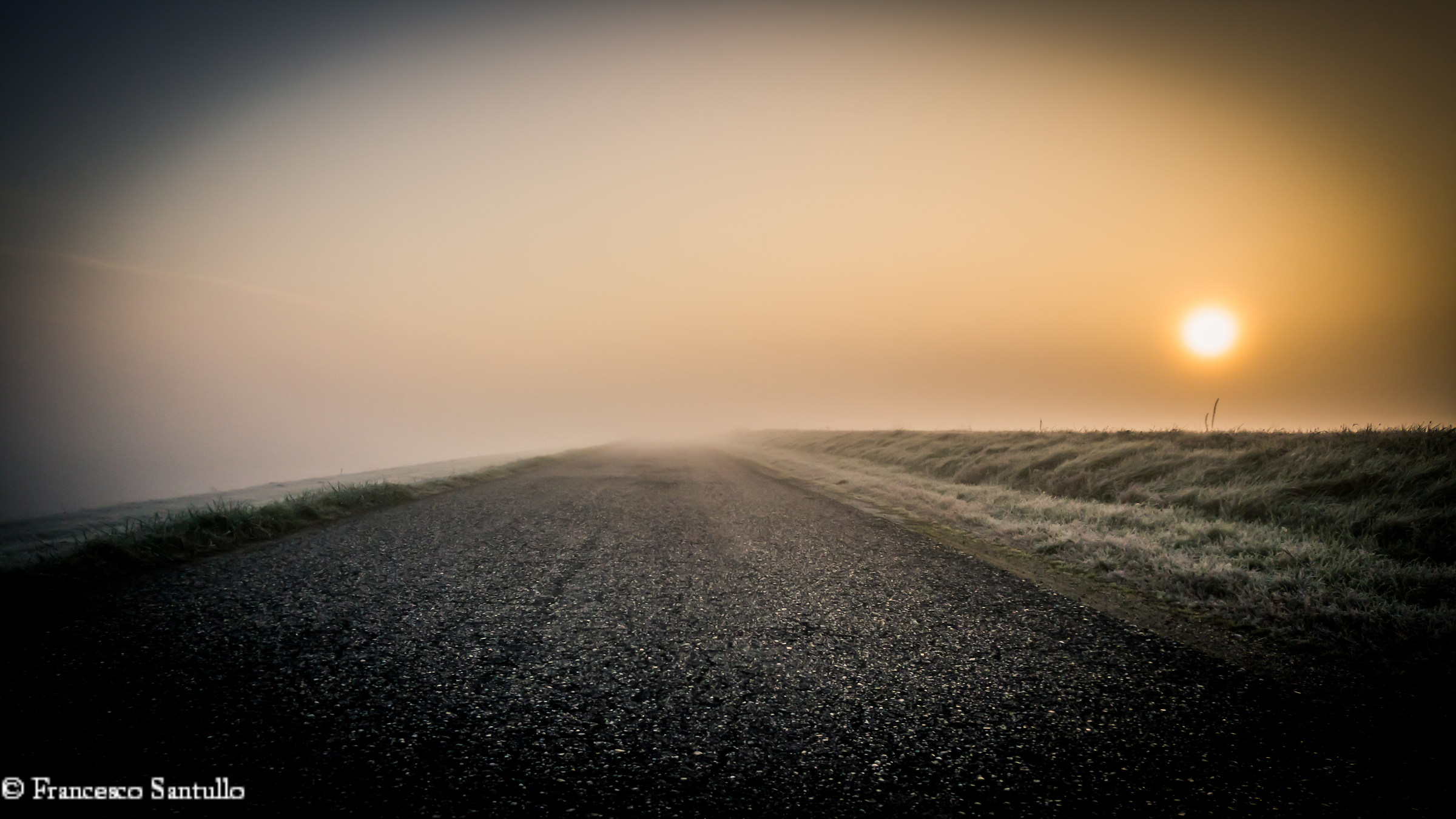 The way the fog and the dawn-strada nebbia alba