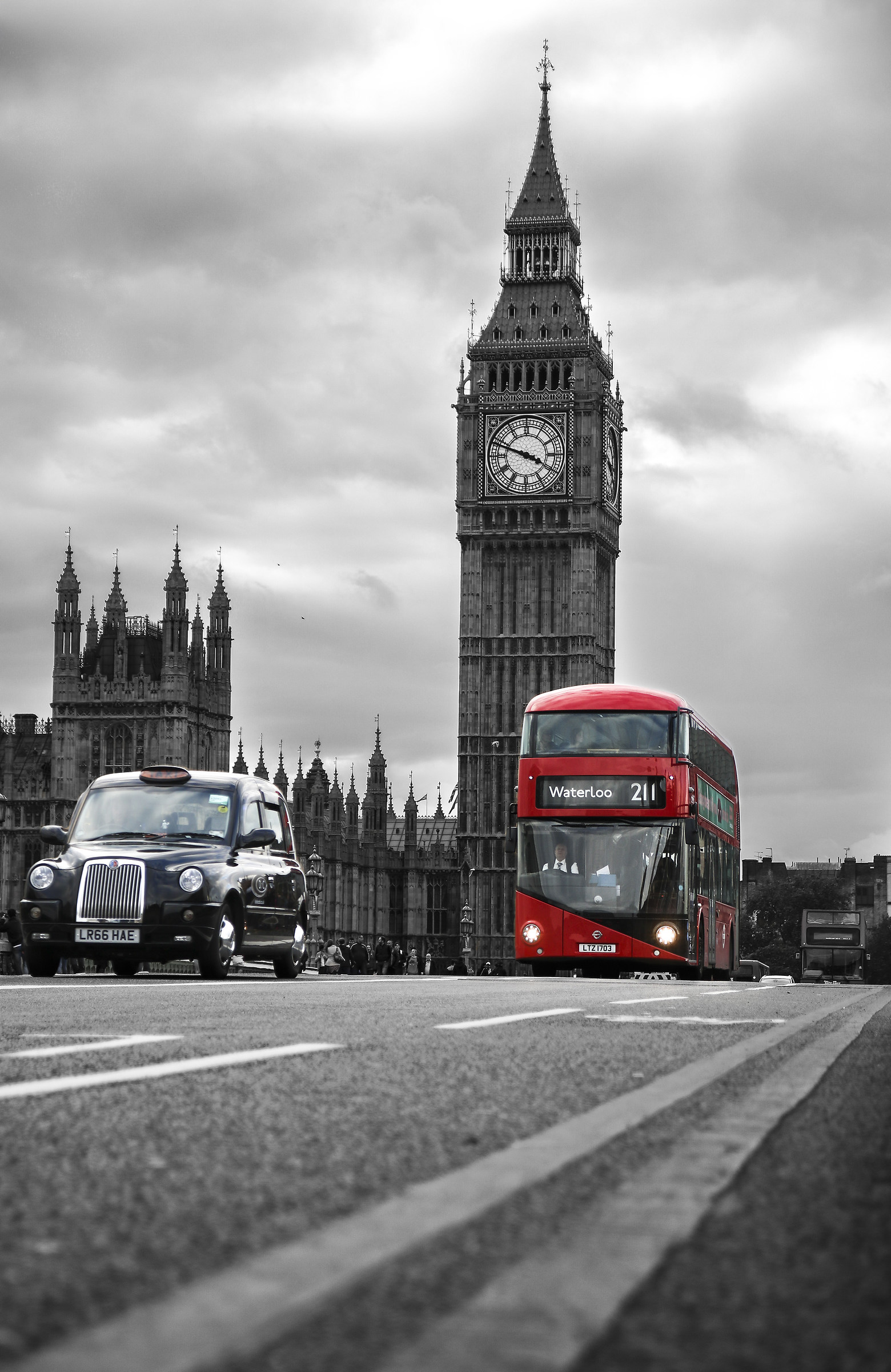 Big Ben, Taxi and Big Bus: this is London!