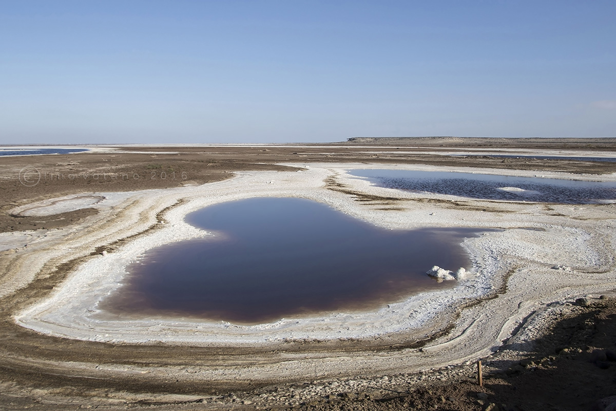 Saline near San Ignacio Lagoon in Baja California