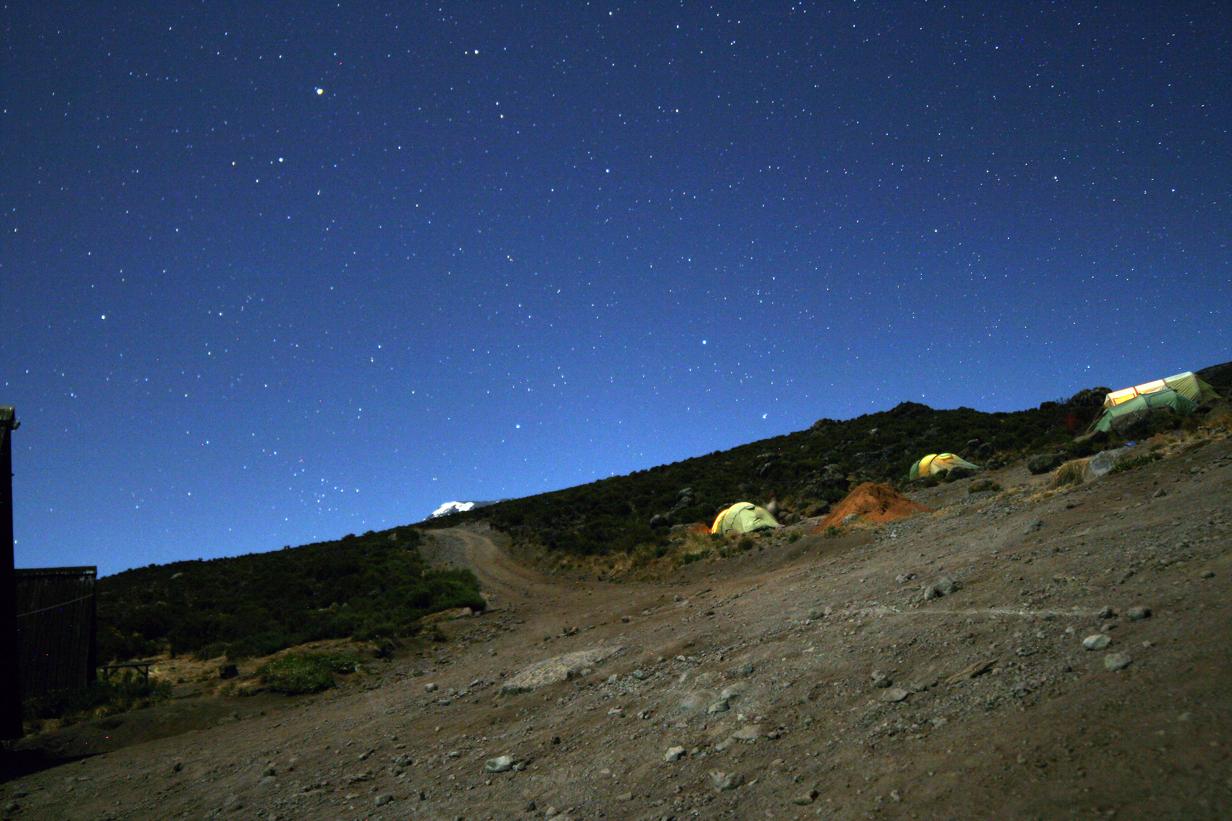 Nottata all'Horombo Hut