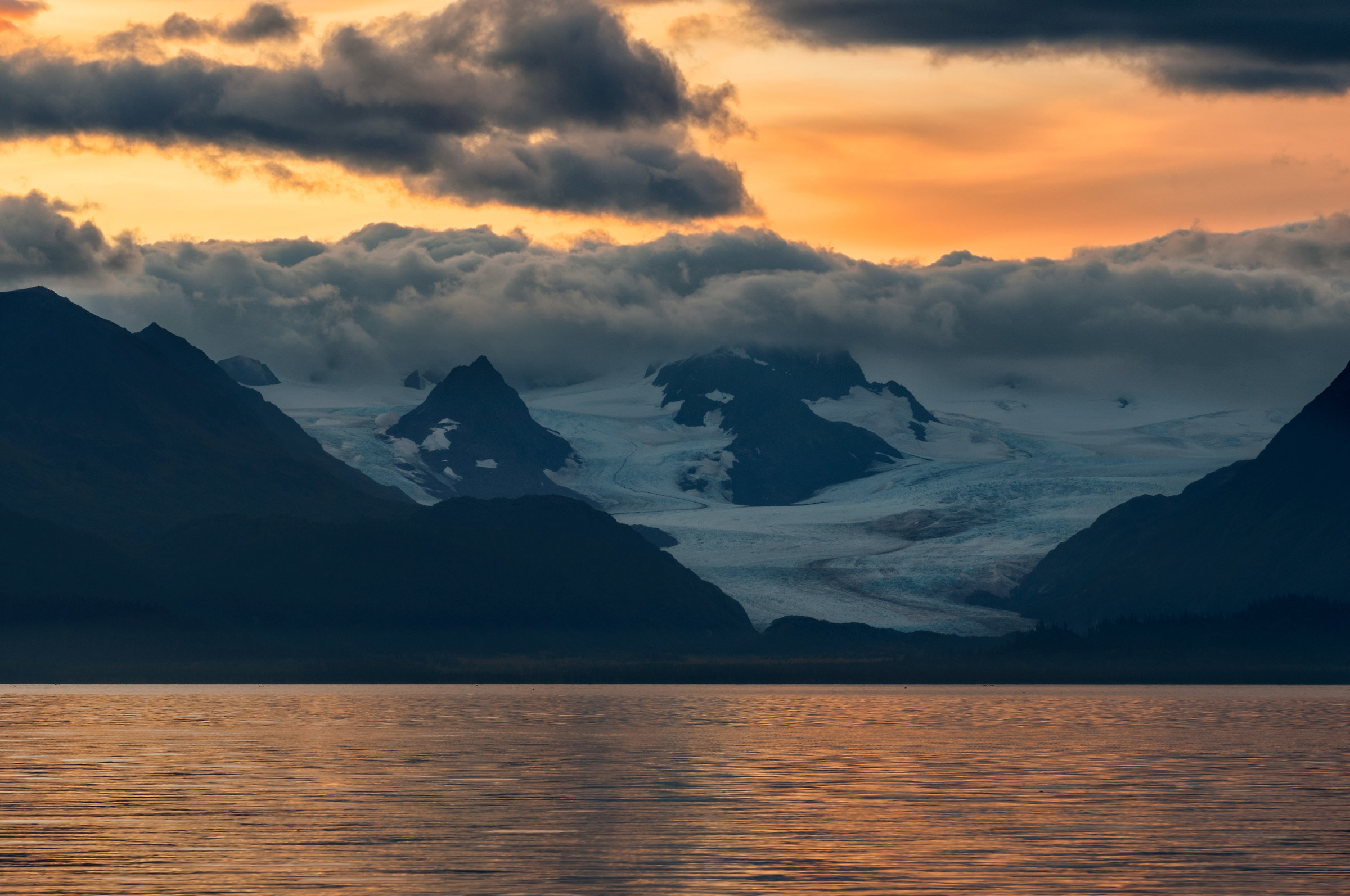 Sunrise in Kachemak Bay,Alaska.