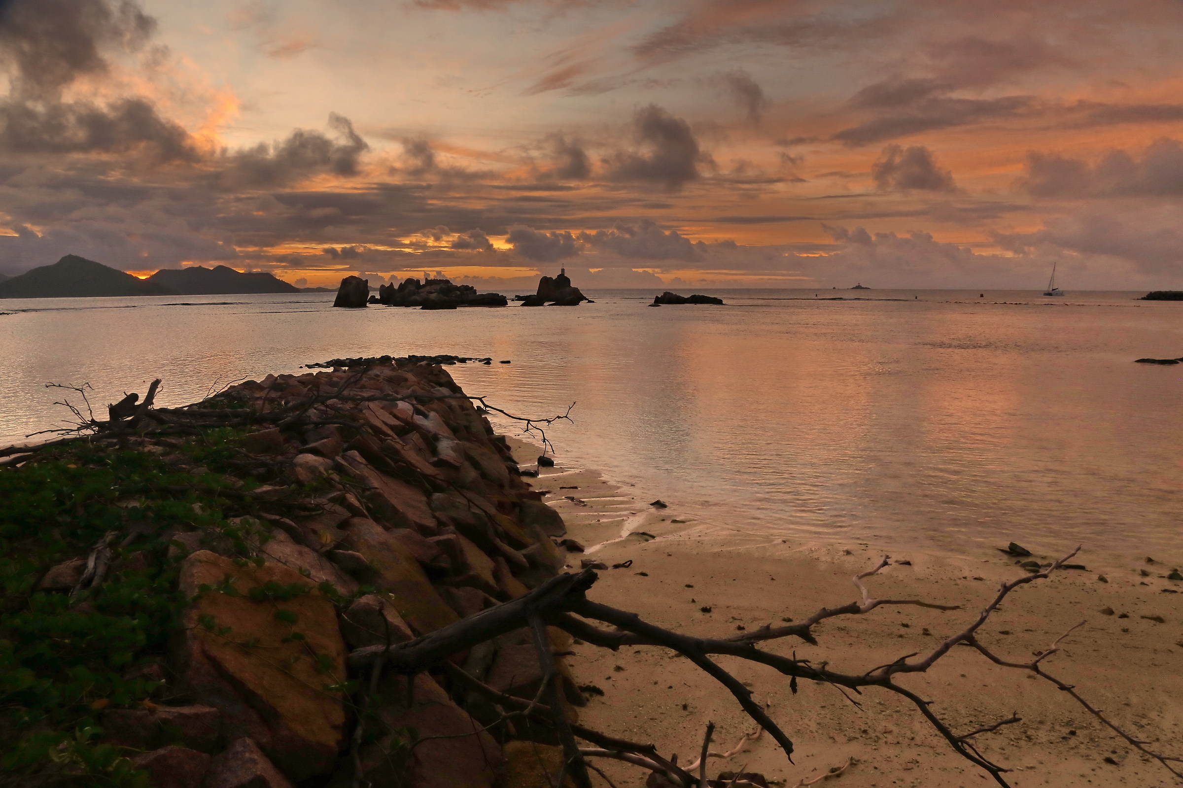 Sunset in La Digue
