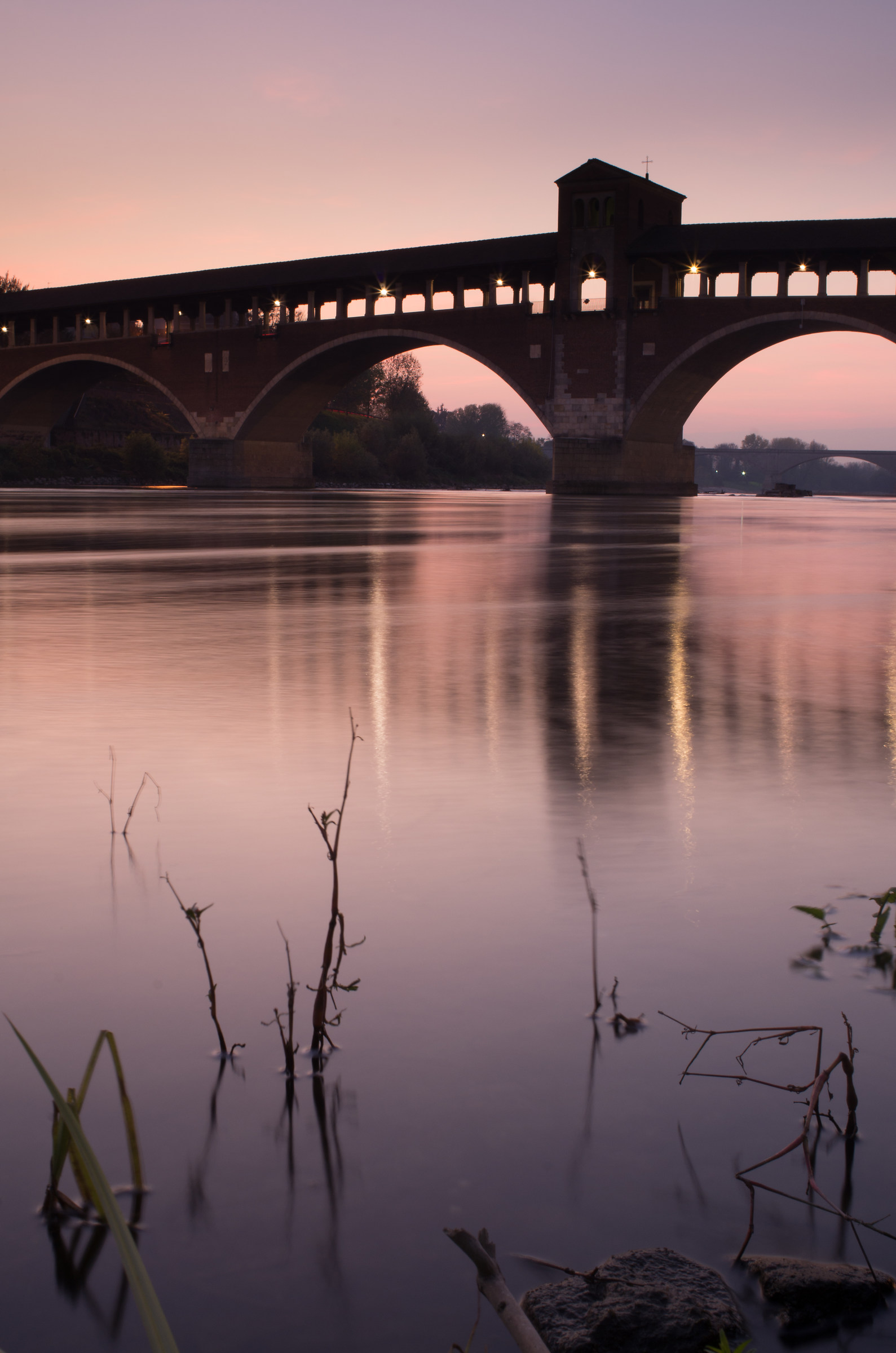Covered Bridge at sunset