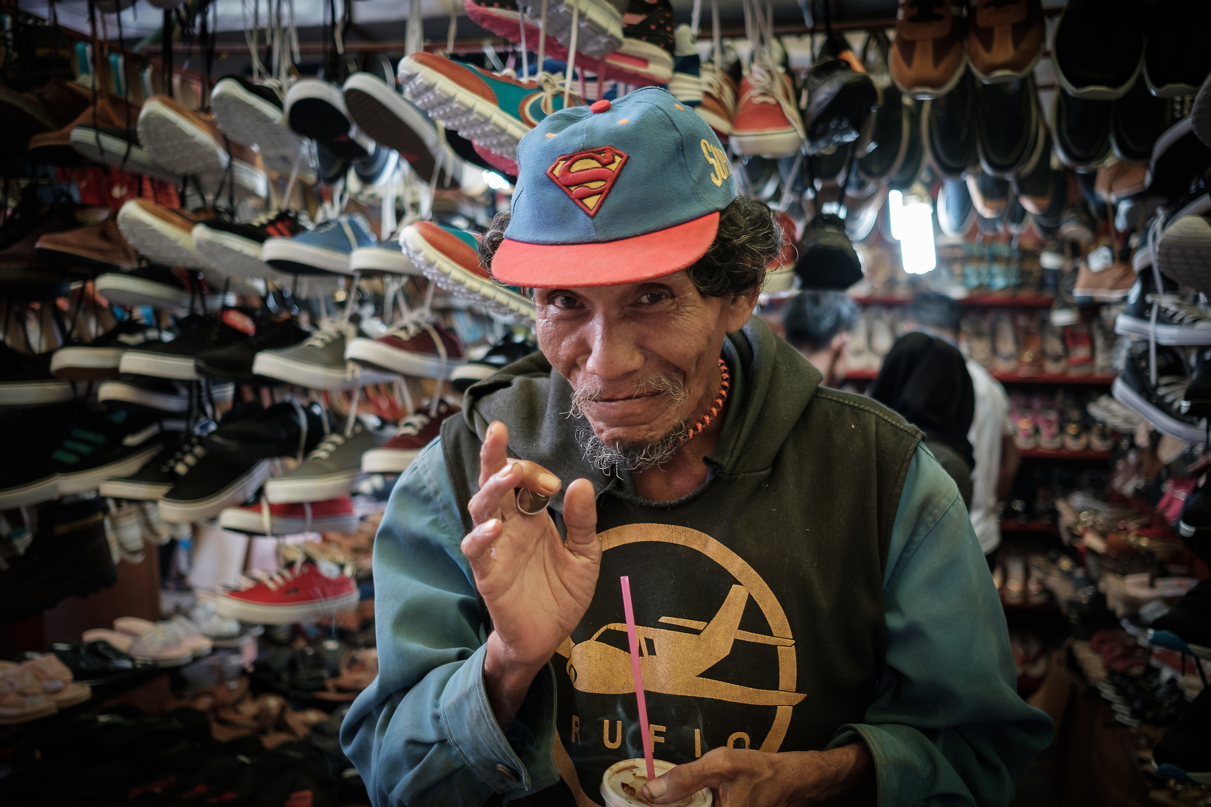 Indonesia- The faces in the markets - Superman