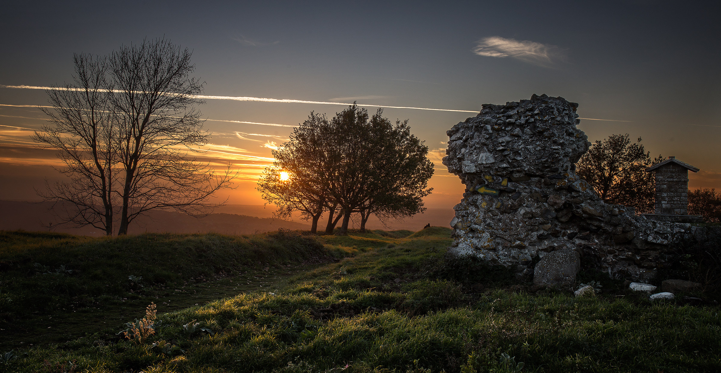 Tramonto sul monte tuscolo