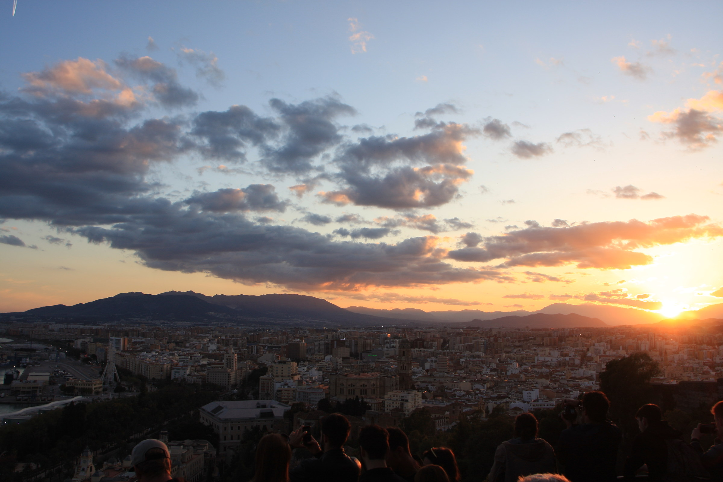 Sunset in malaga