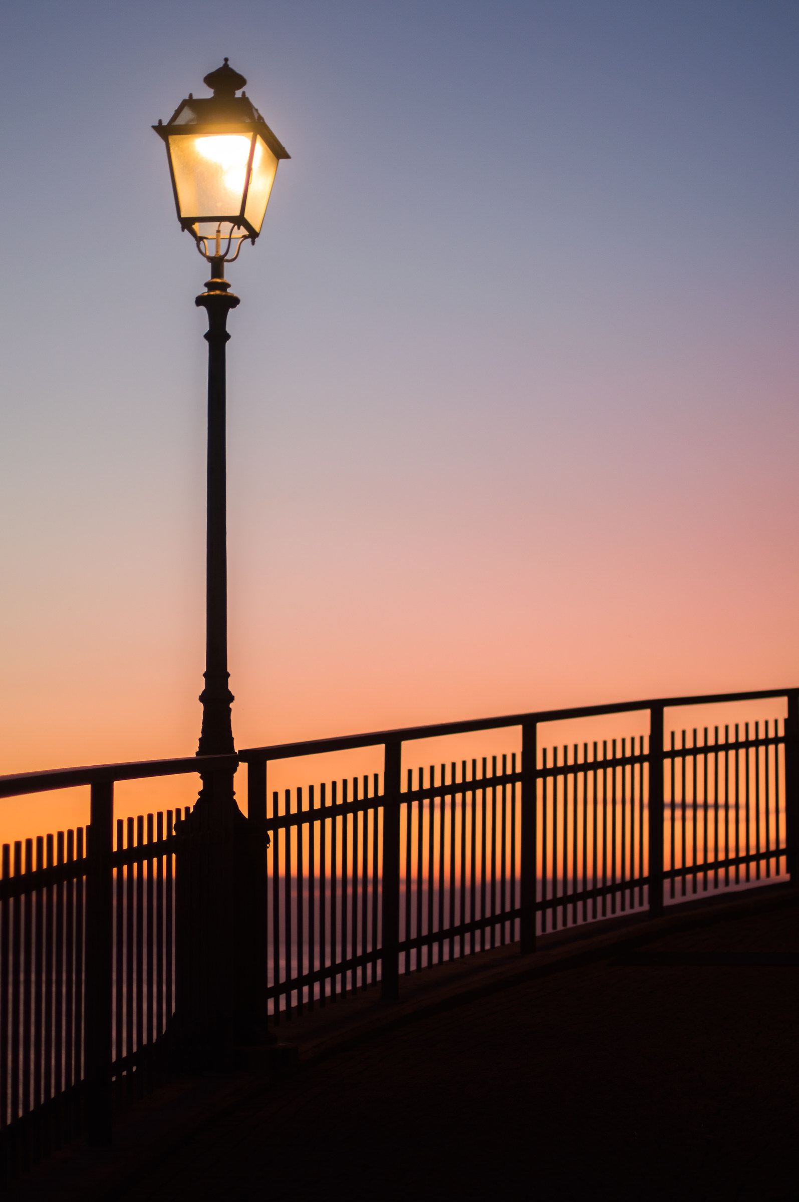 Standing, watching the sunset ..