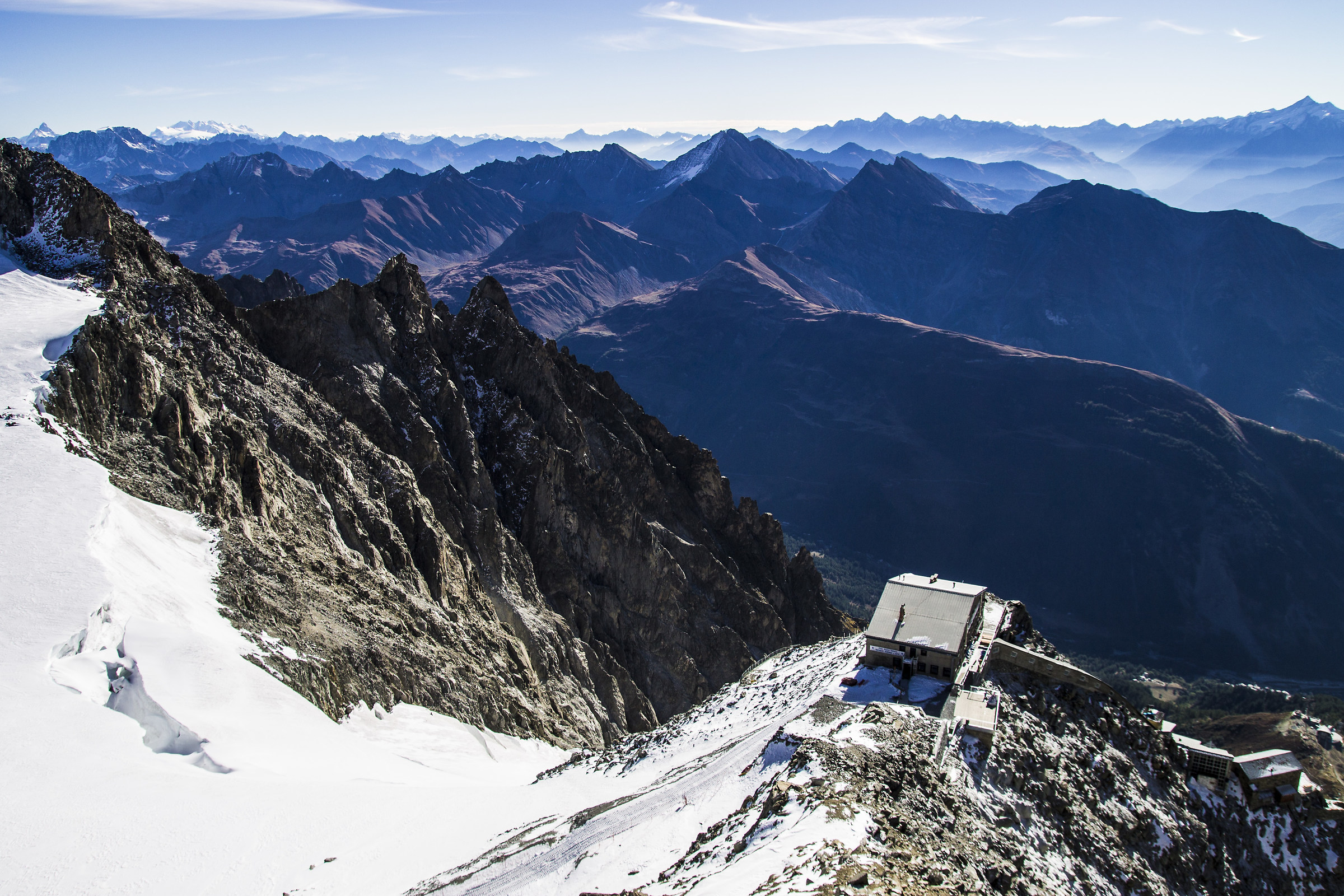 Vista da punta Helbronner