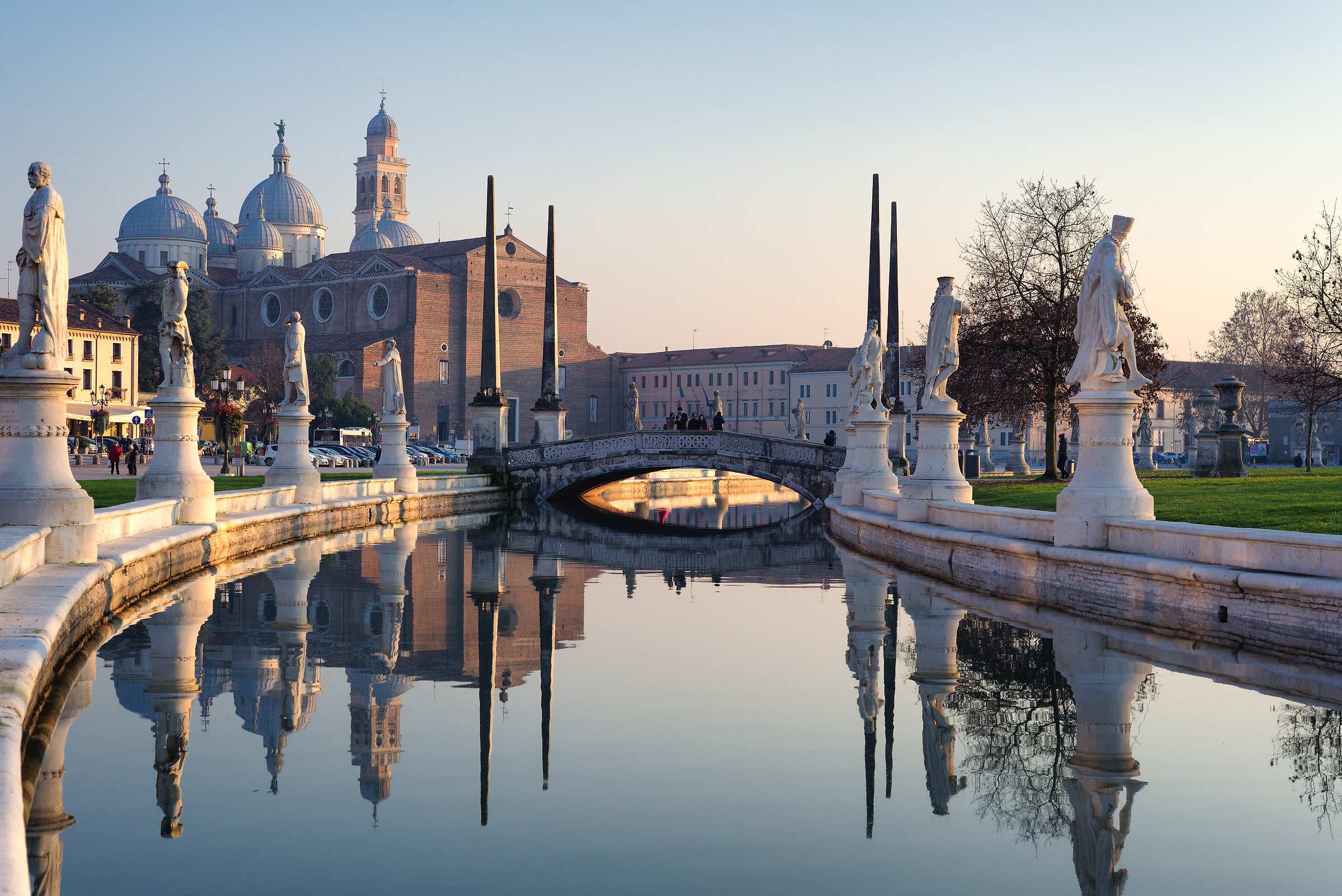 Santa Giustina at sunset