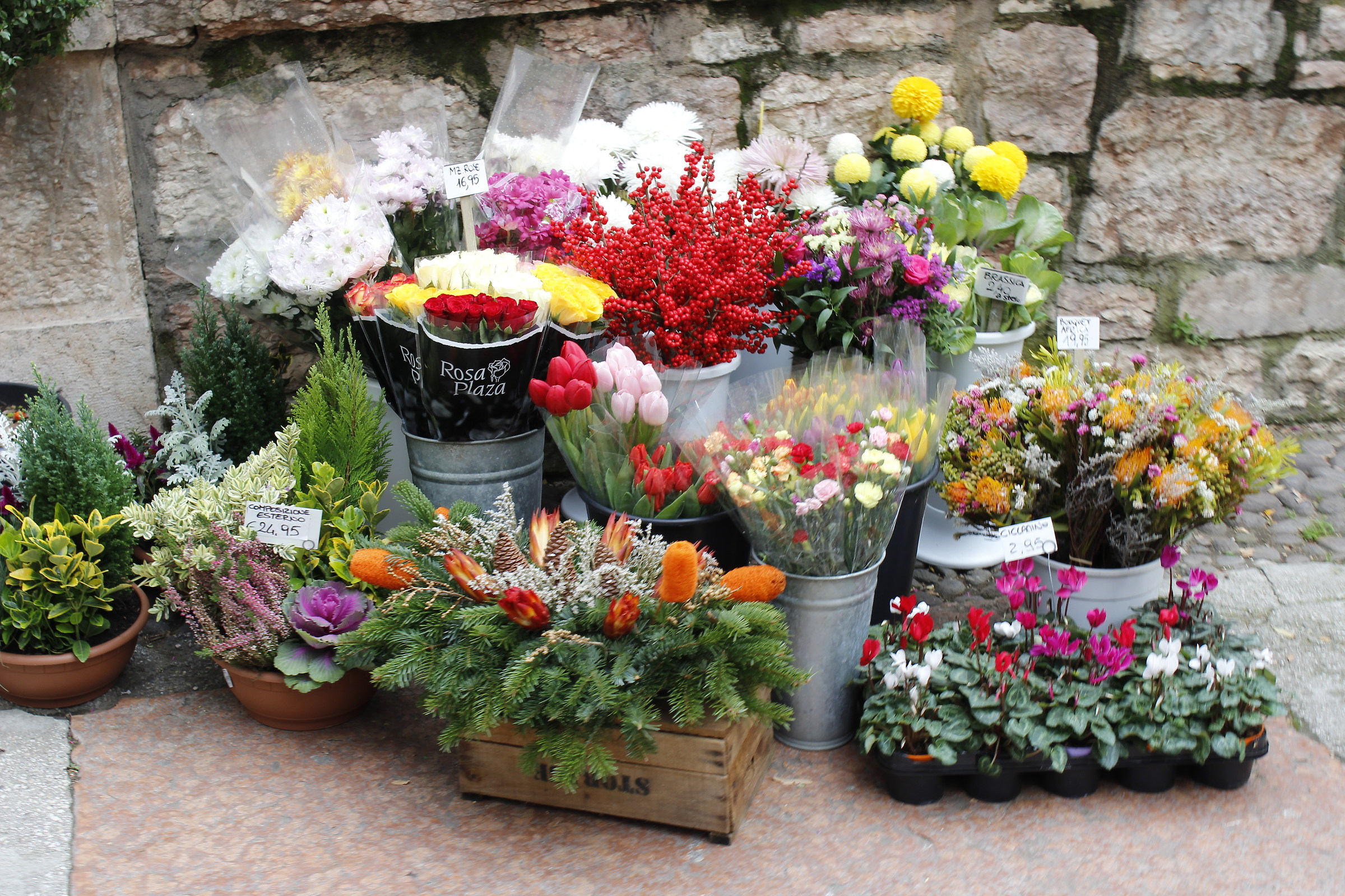 a flower stall