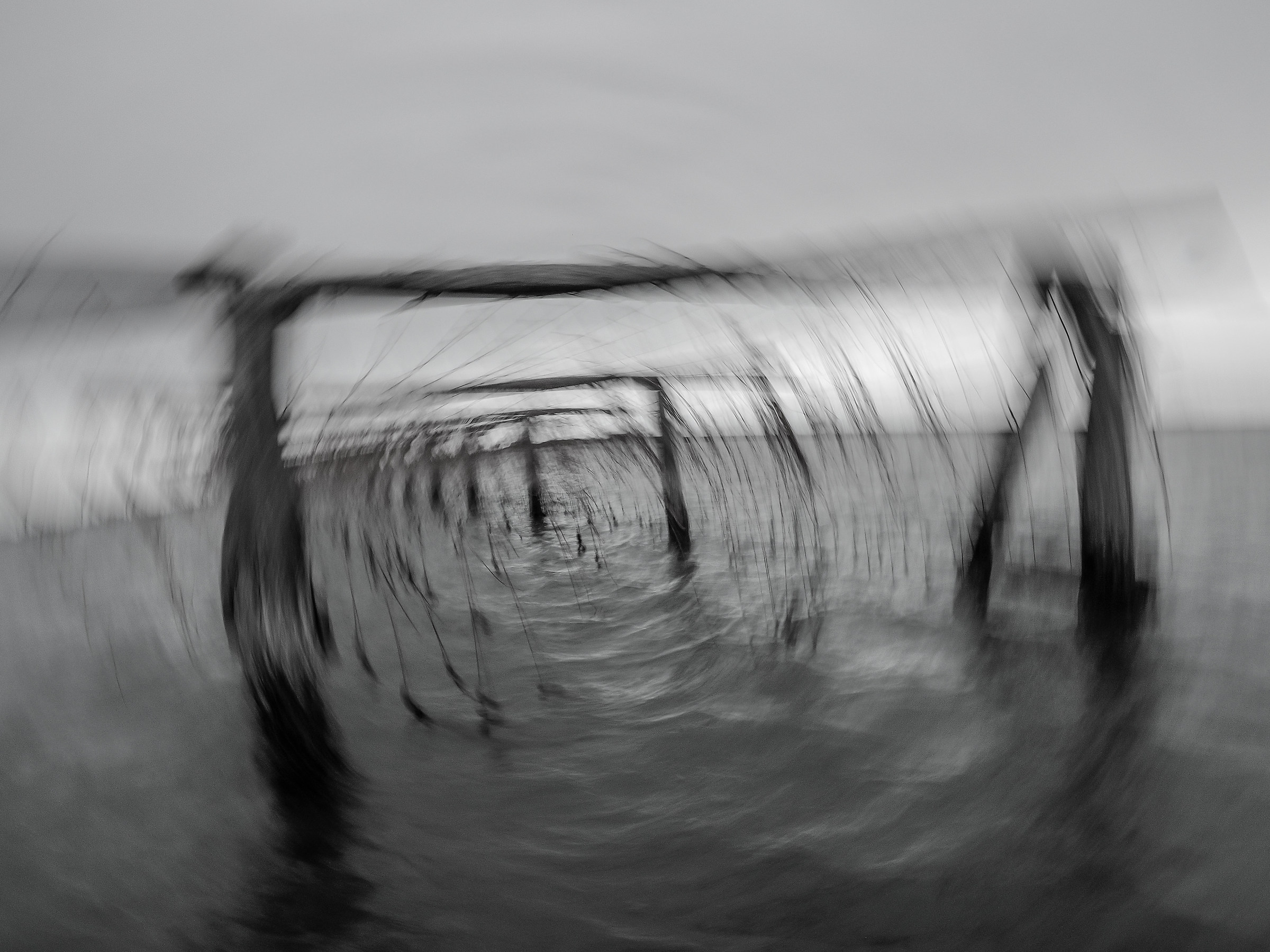 vortex between the clam