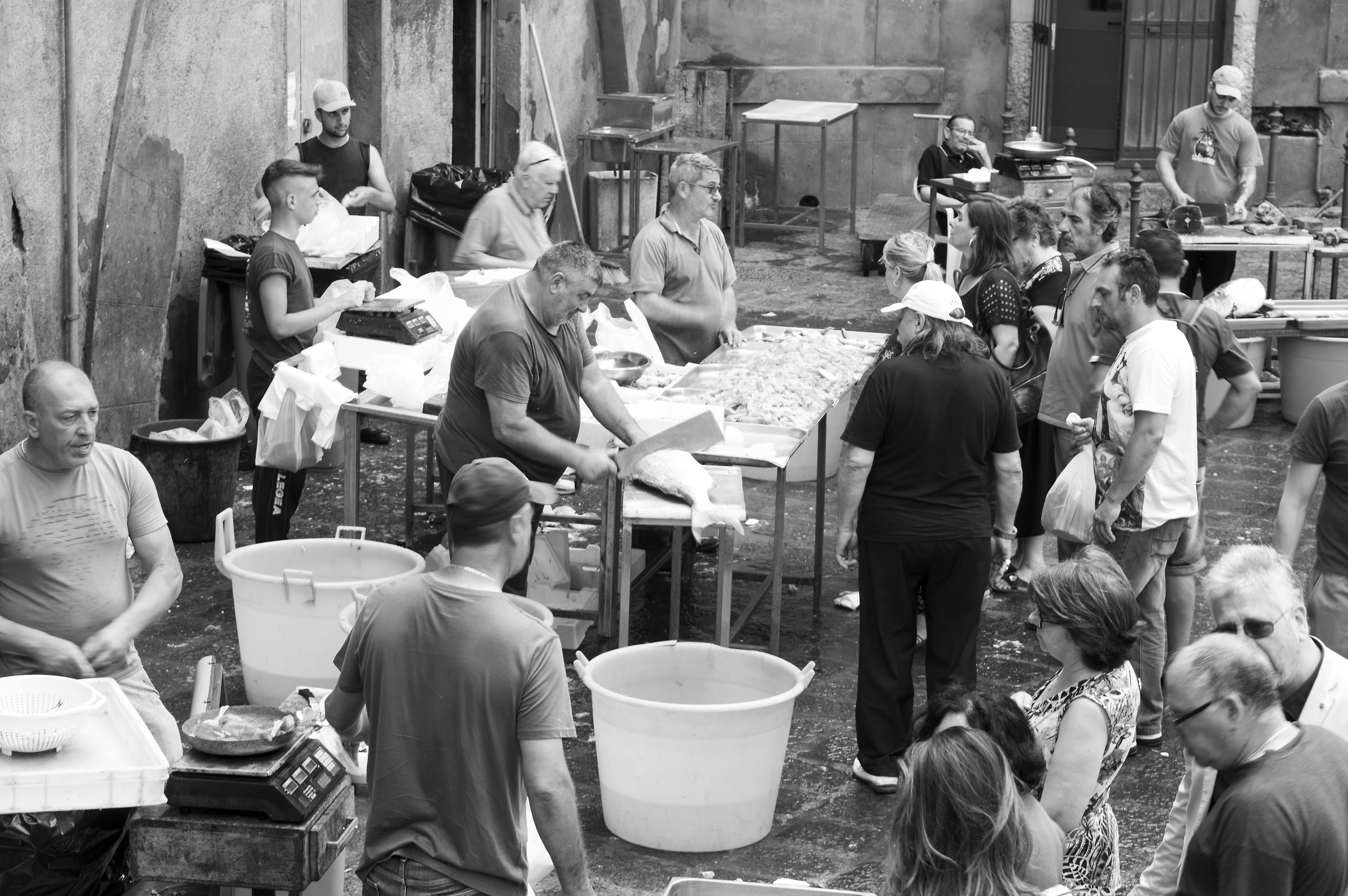The fish market of Catania