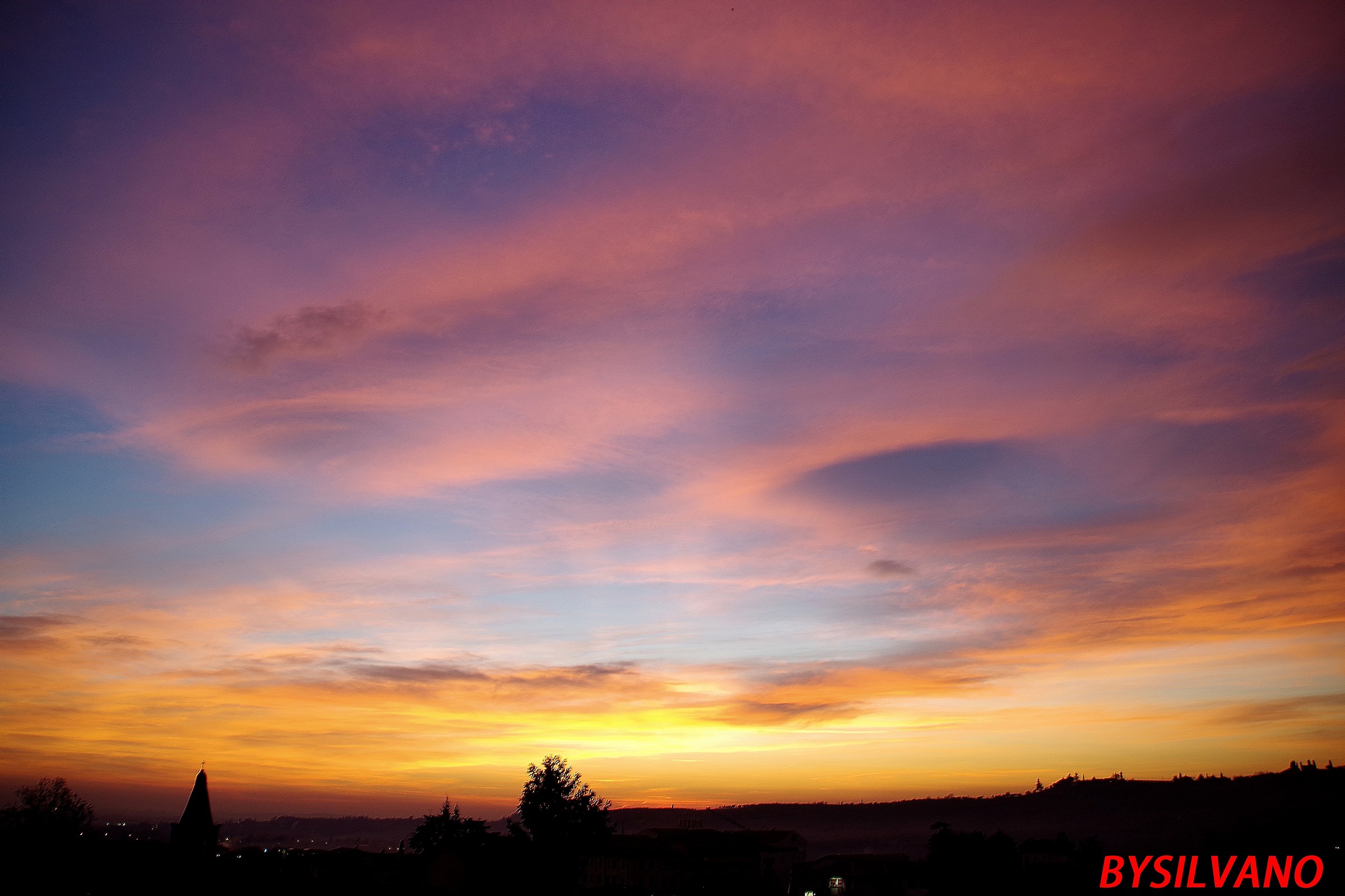 sunset on December 1