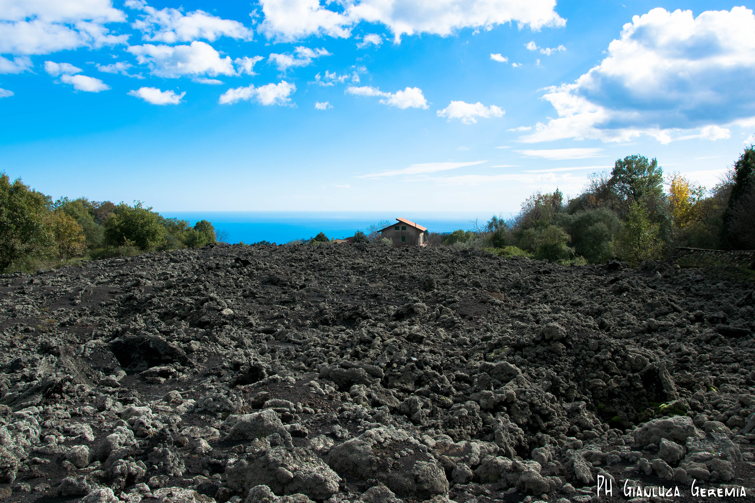 Etna lava flow