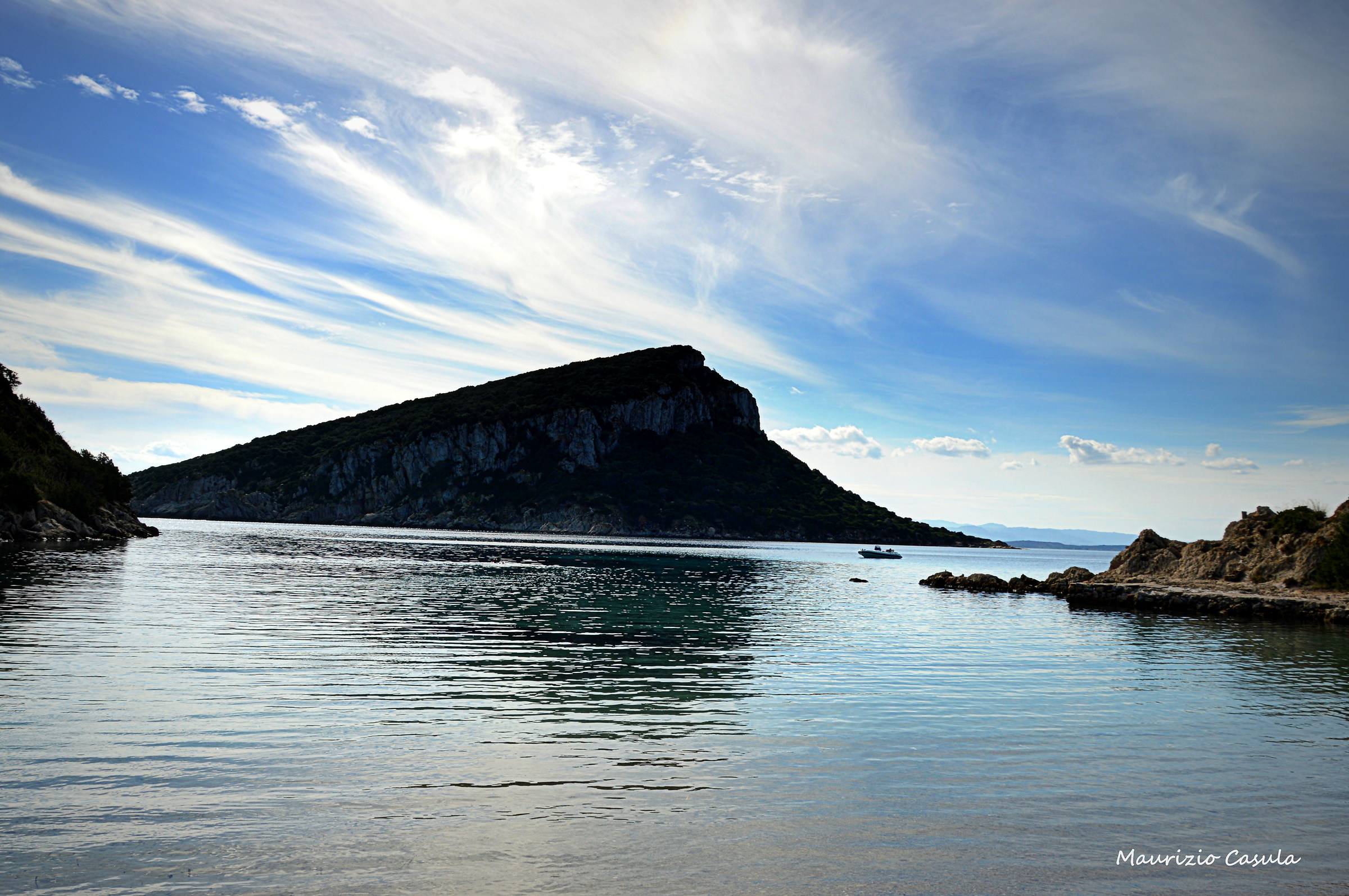 Figarolo island in front of Cala Moresca