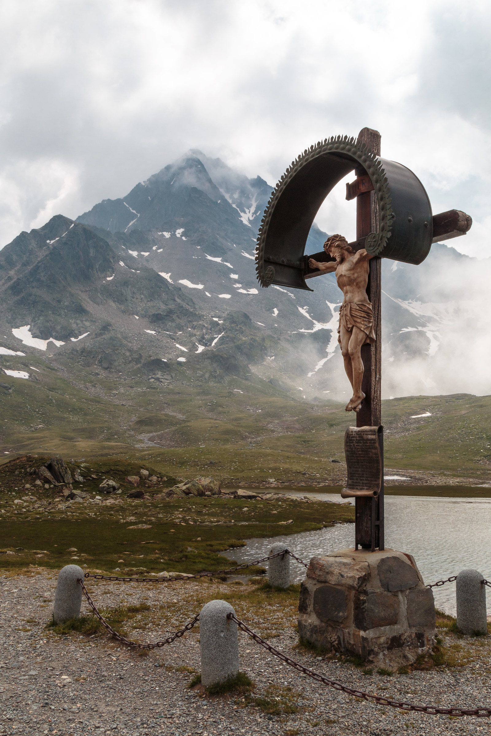 The Crucifix of the Passo Gavia.
