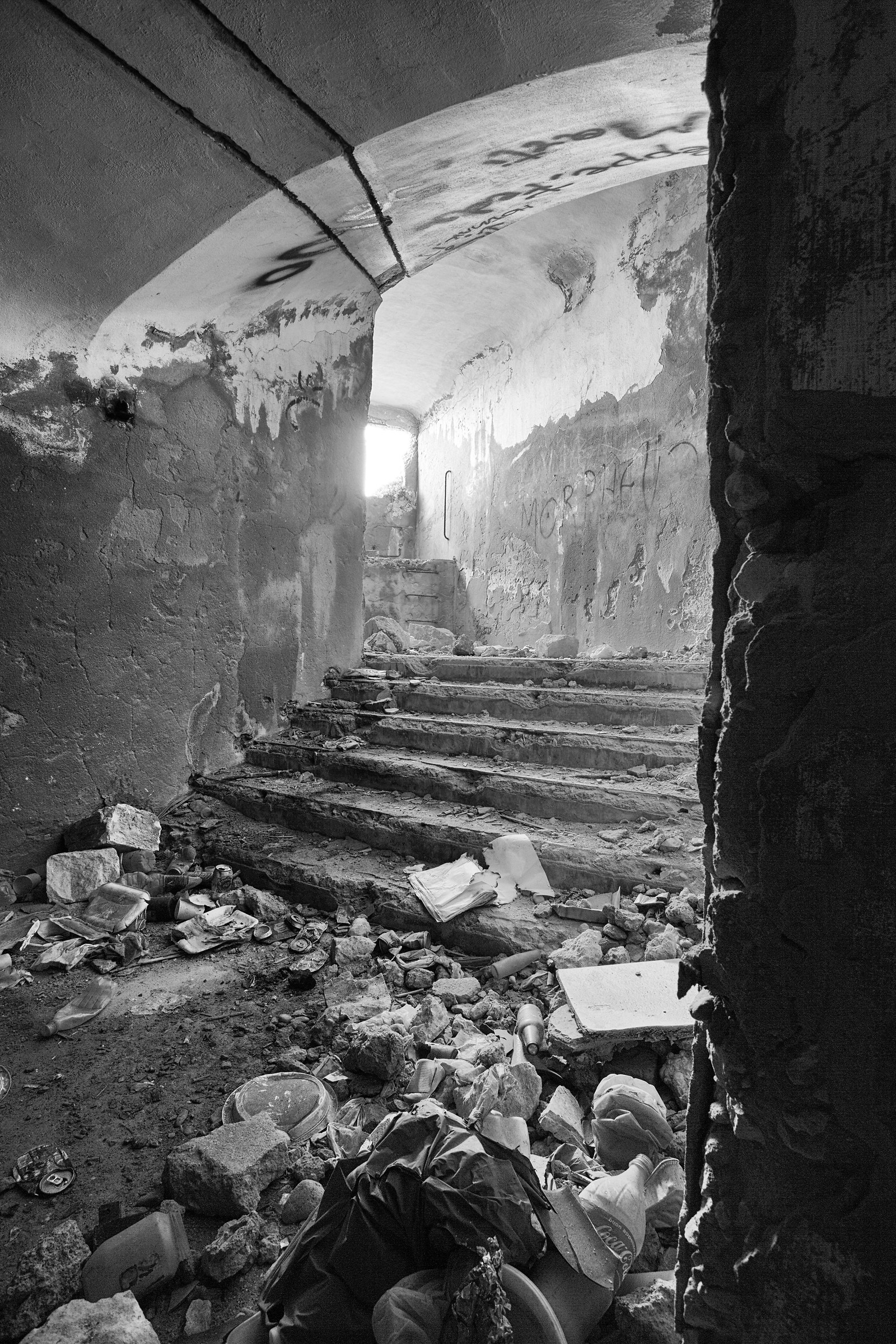 Galleria militare - accesso dalle scale