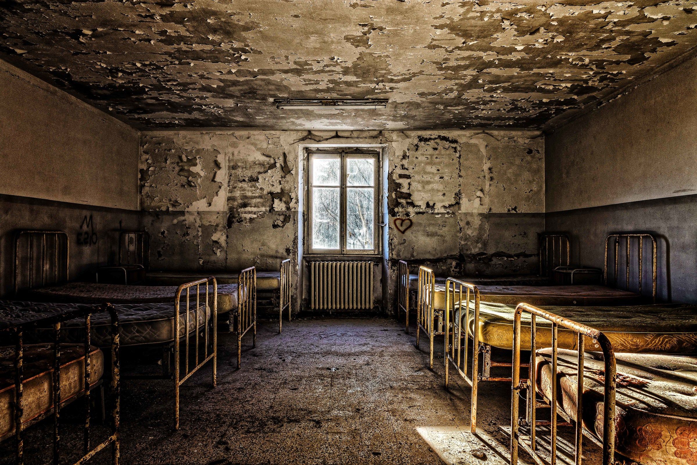 The dormitory at the Red Cross