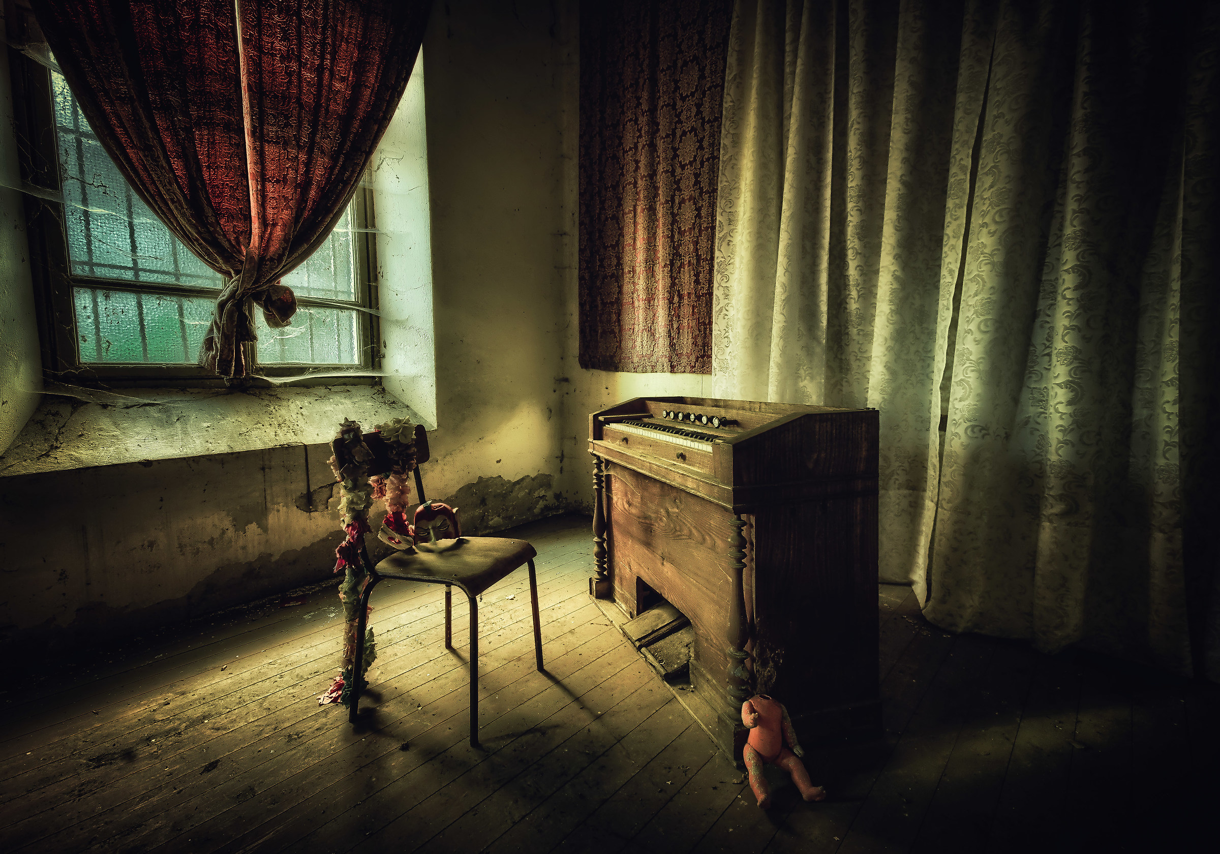 Where children played ...