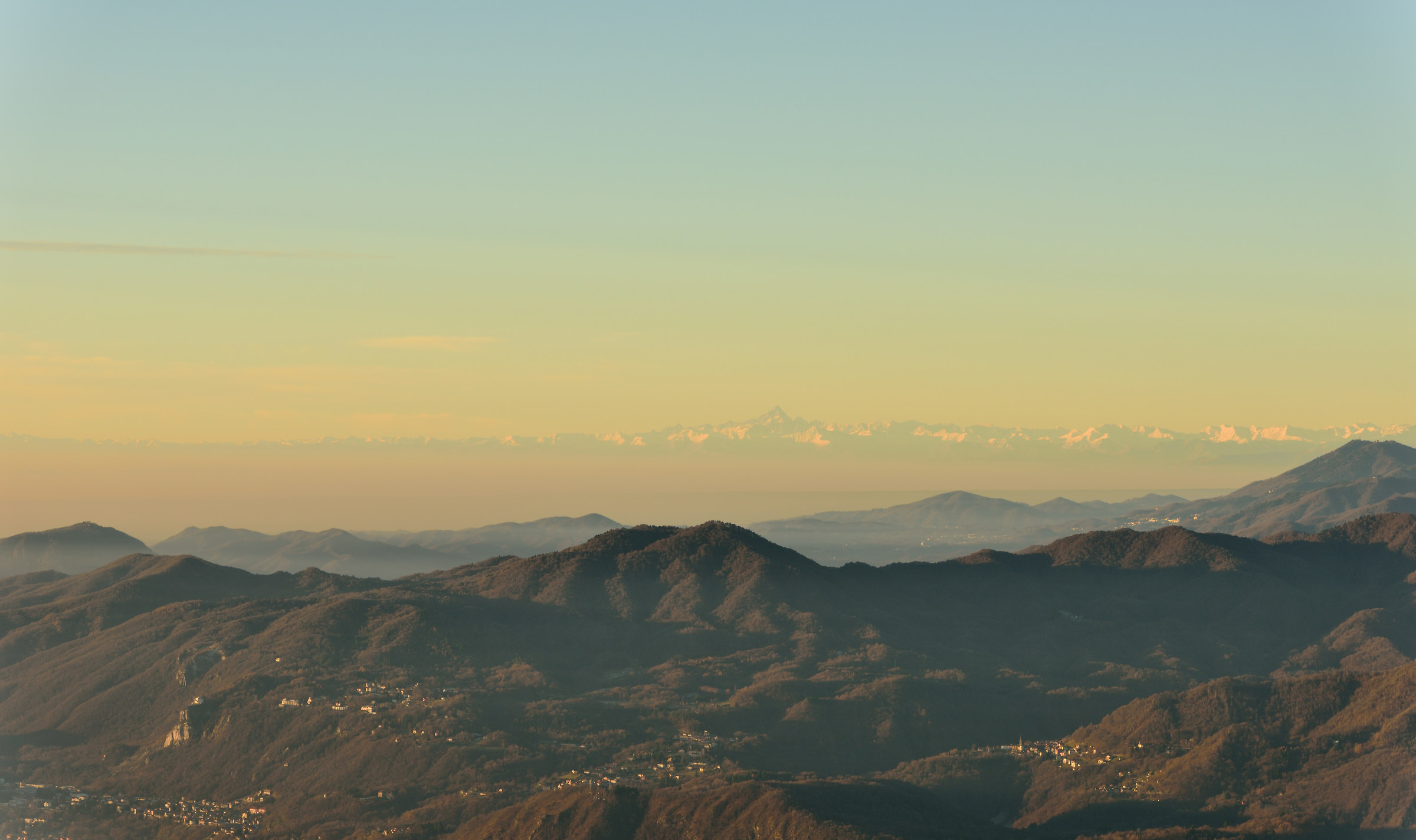 from Mottarone - in the background the Monviso