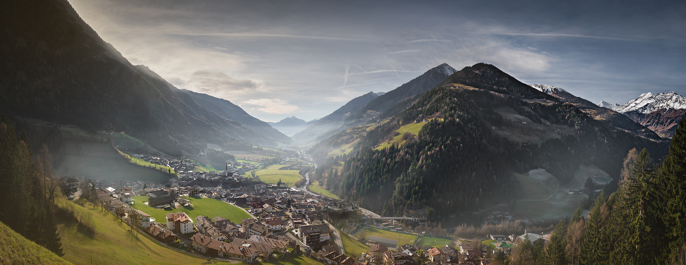 Panorama sulla via del passo Giovo