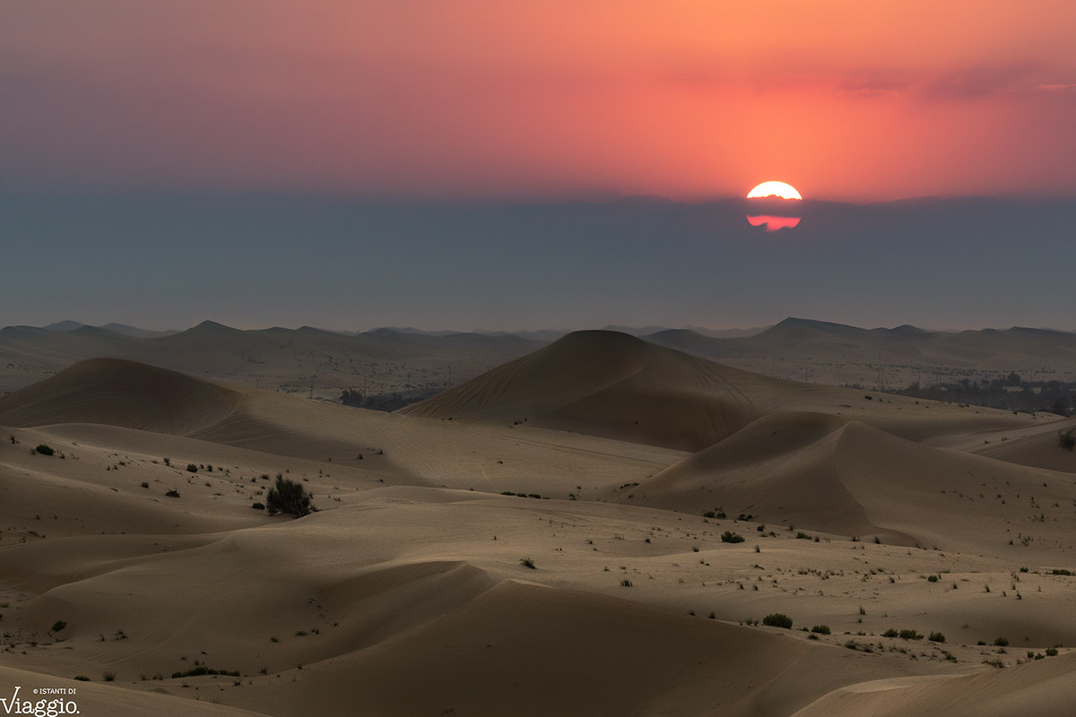 Desert at sunset