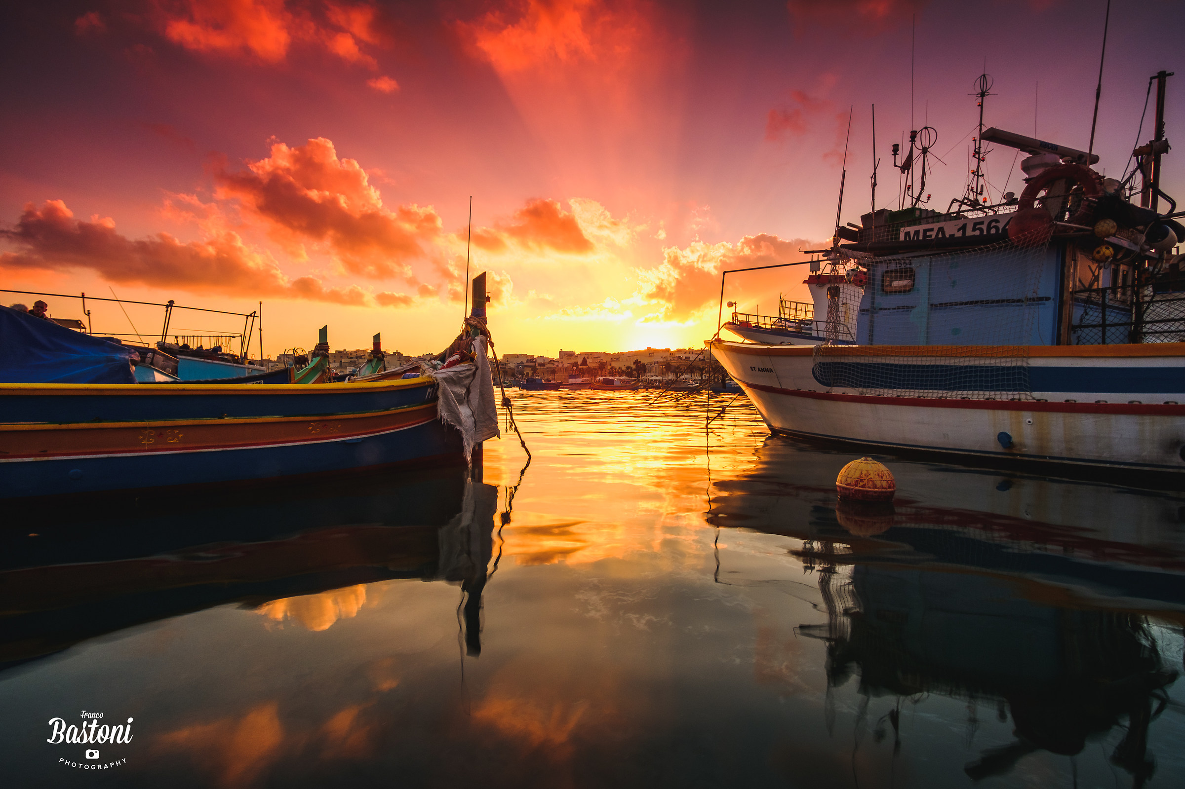 Marsaxlokk at sunset