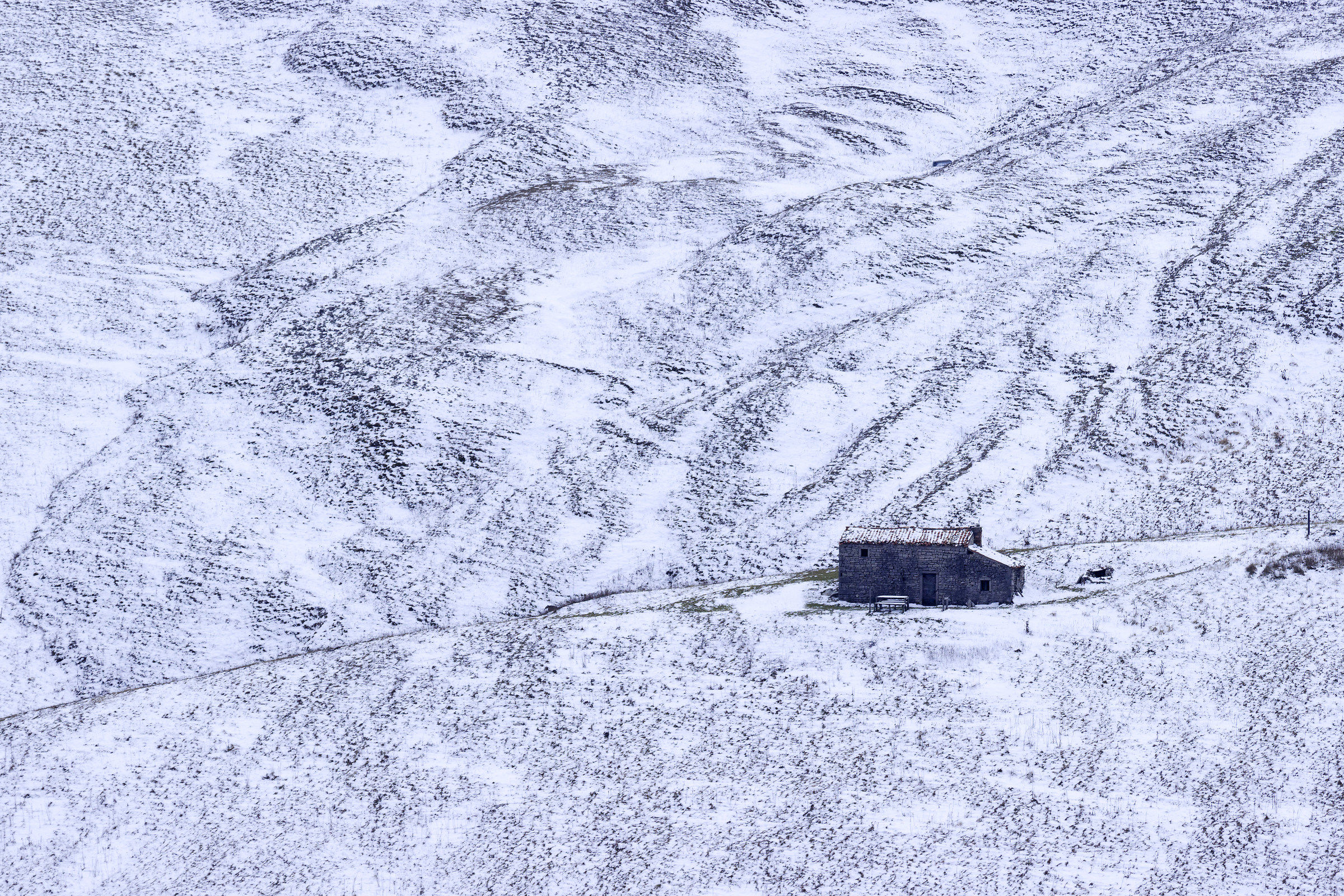 Sola, tra le bianche onde