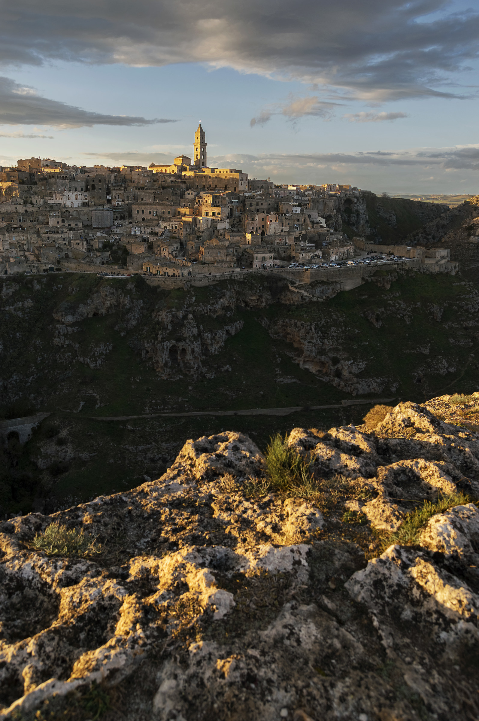 Stones at the sunset