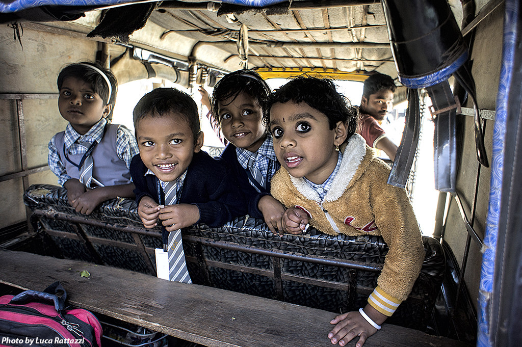 India - Orissa - Local Transportation - Children