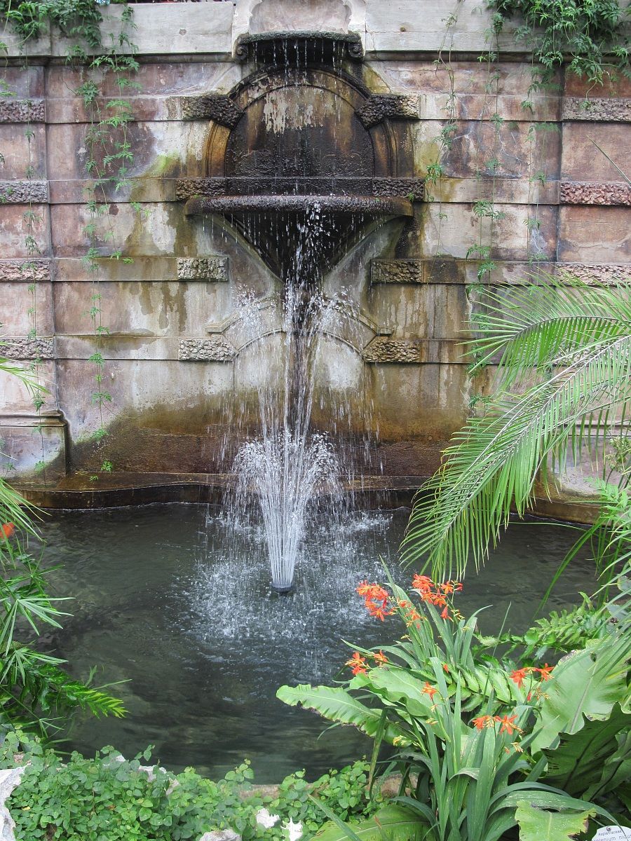 Fountain of greenhouse