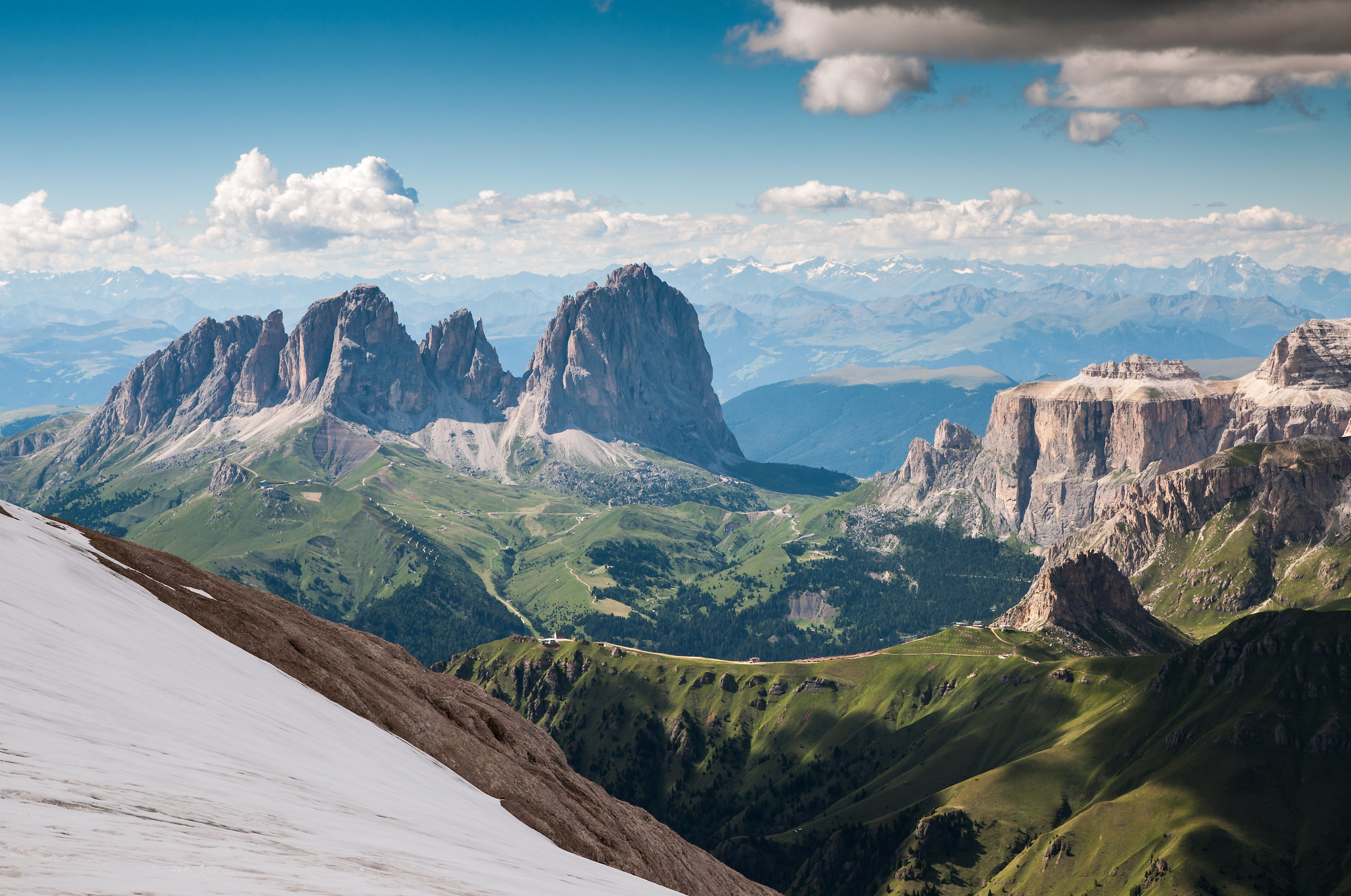From the top of the Marmolada