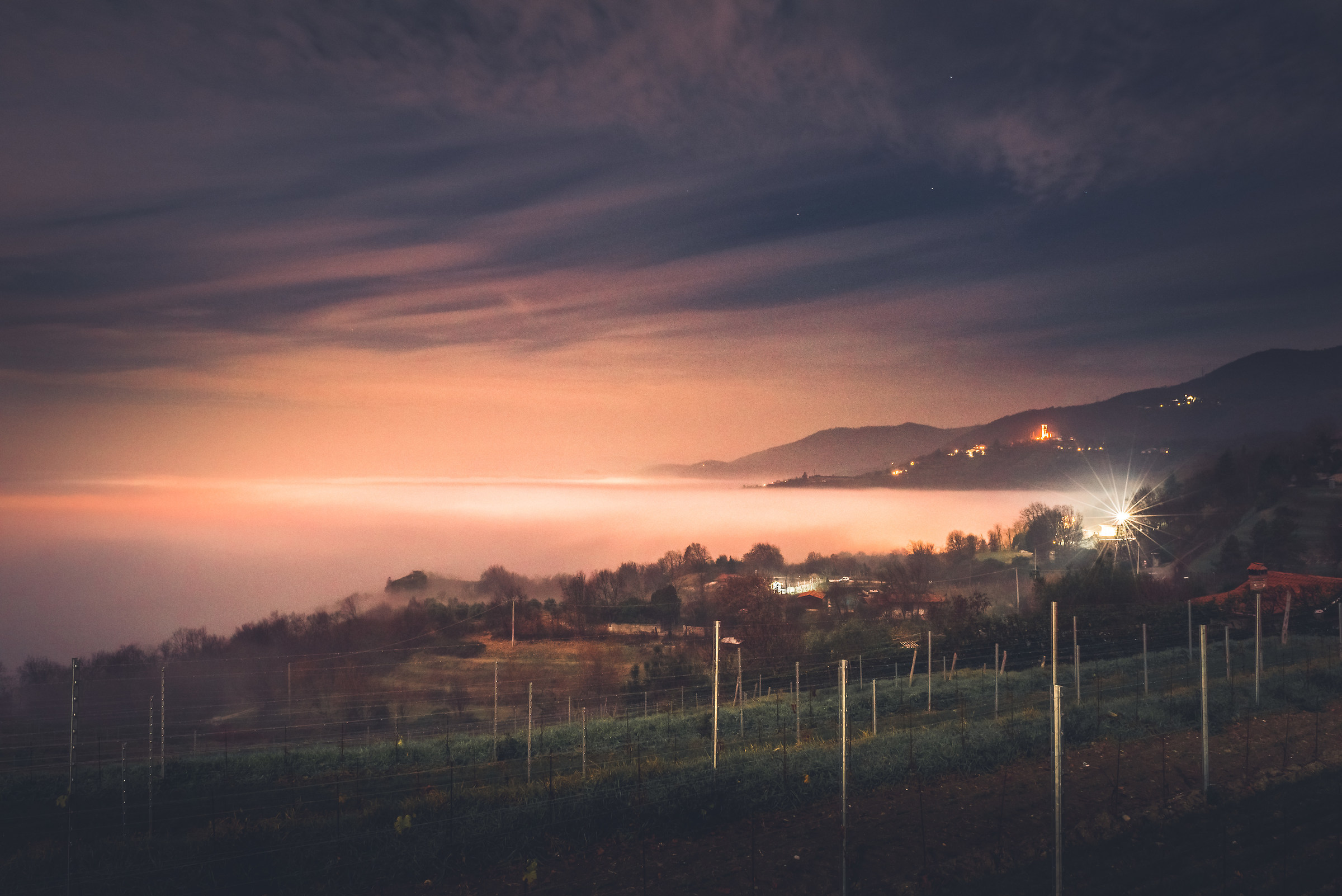 Fog in Franciacorta