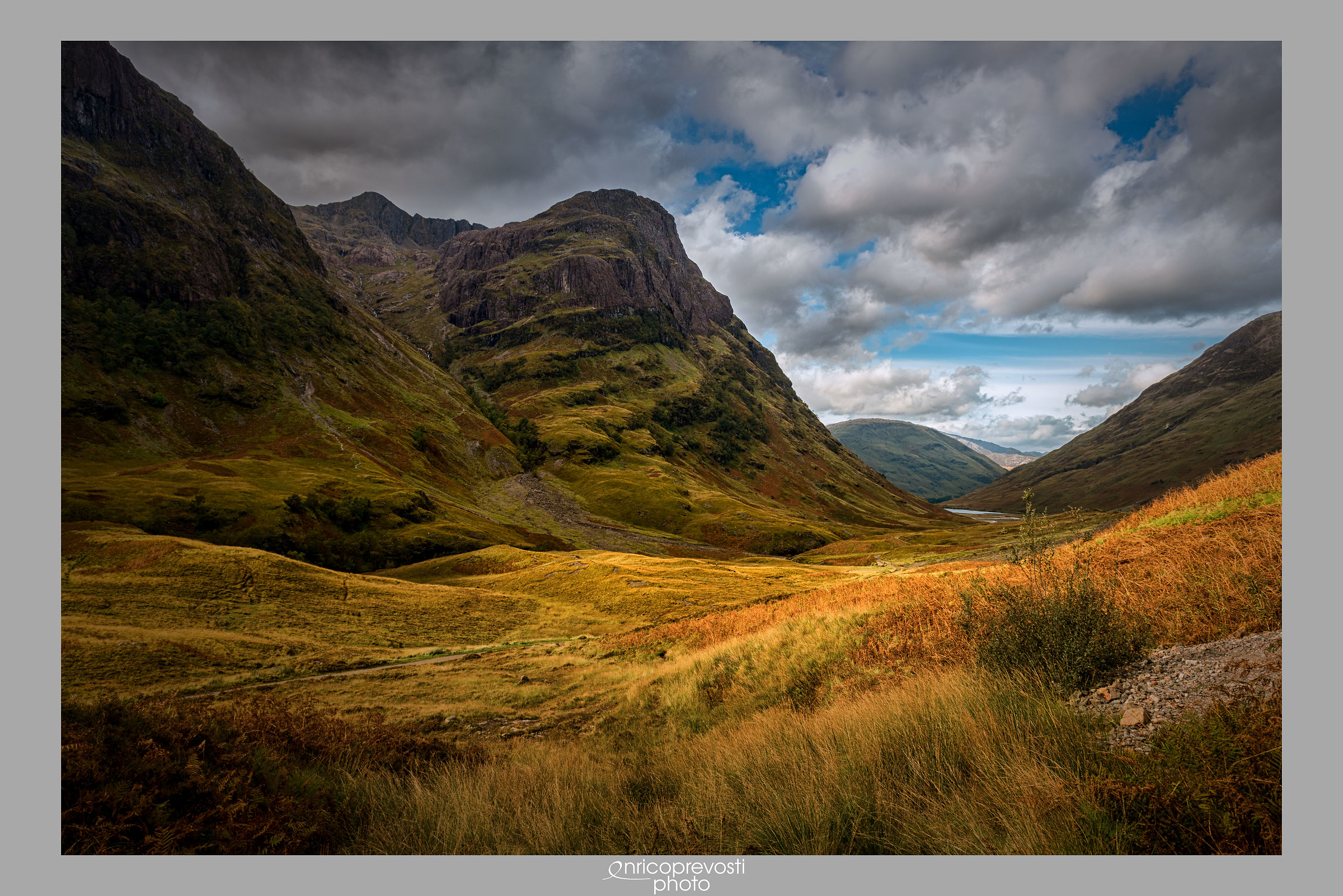 Highlands, Scotland. Glencoe and the Three Sisters.