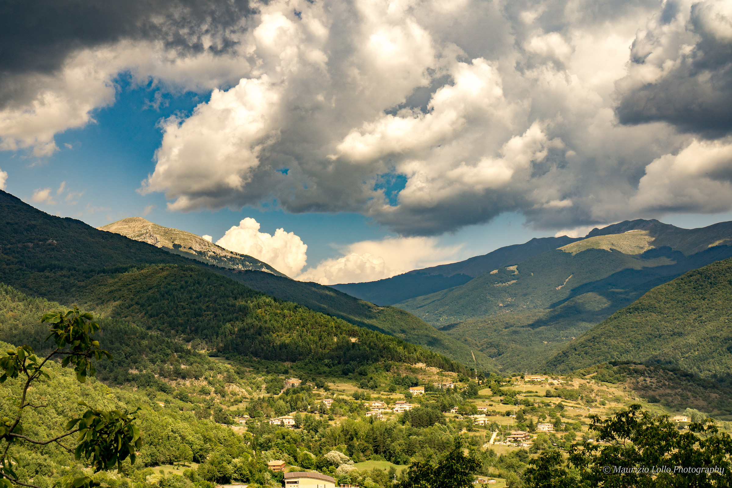 Veduta monti Simbruini da Trevi nel Lazio