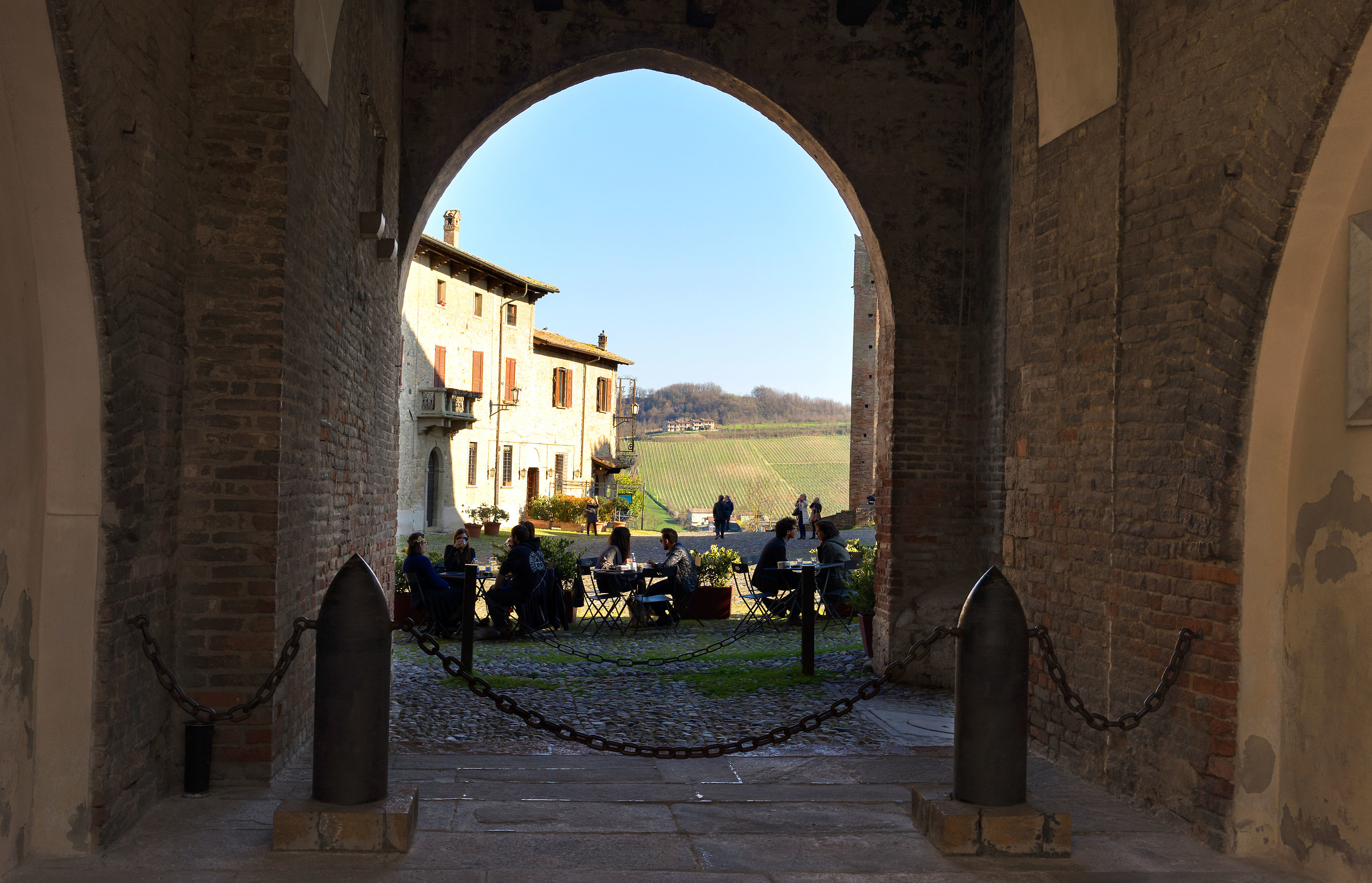 a glimpse at castell'arquato
